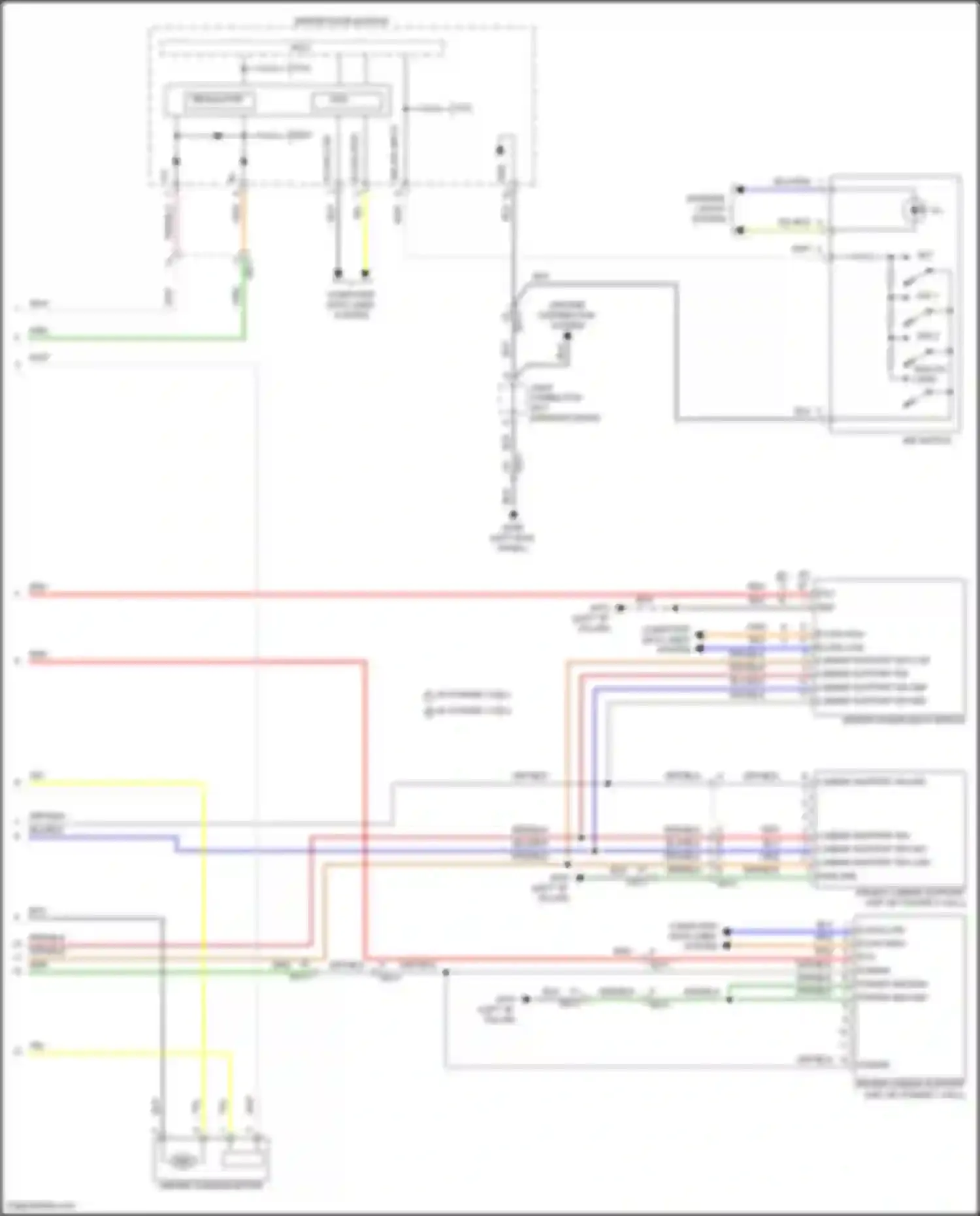 GV80 Genesis I facelift (2023-2024): Driver"s memory seat circuit (2 of 2)