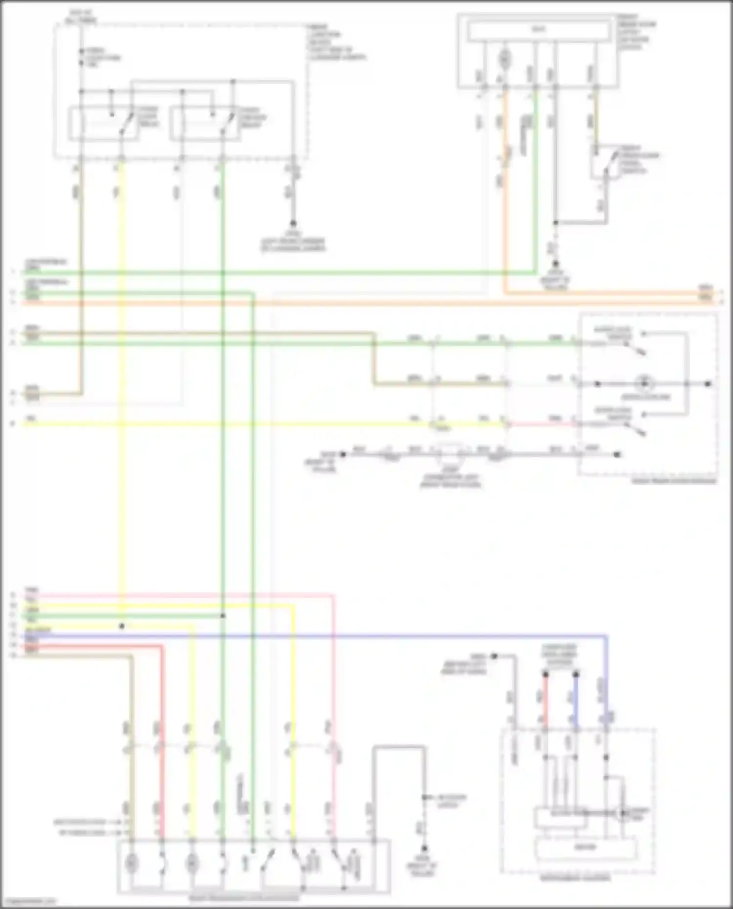 GV80 Genesis I facelift (2023-2024): Power door locks circuit, w/o nfc (5 of 7)