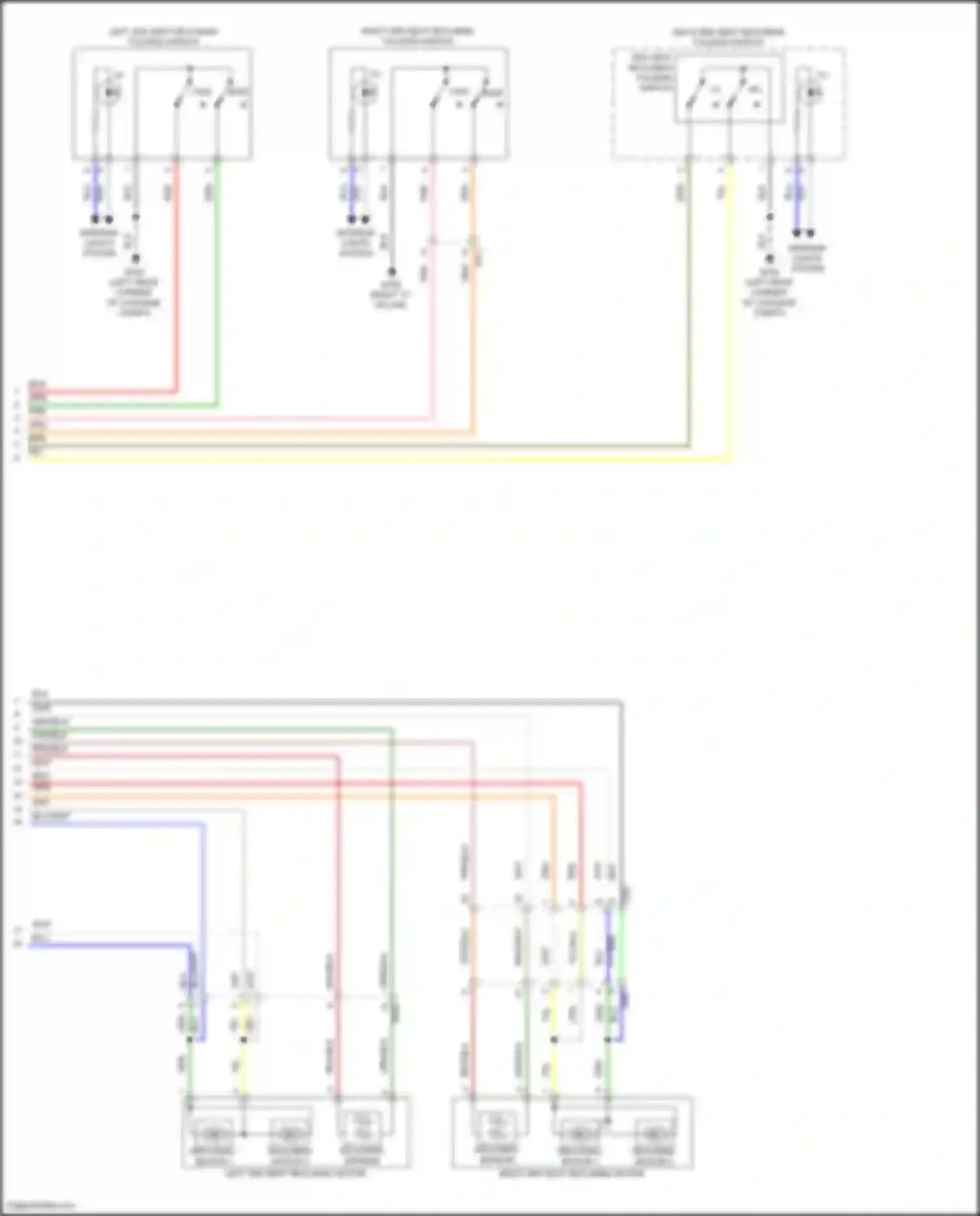 GV80 Genesis I facelift (2023-2024): Third row seat circuit (2 of 2)
