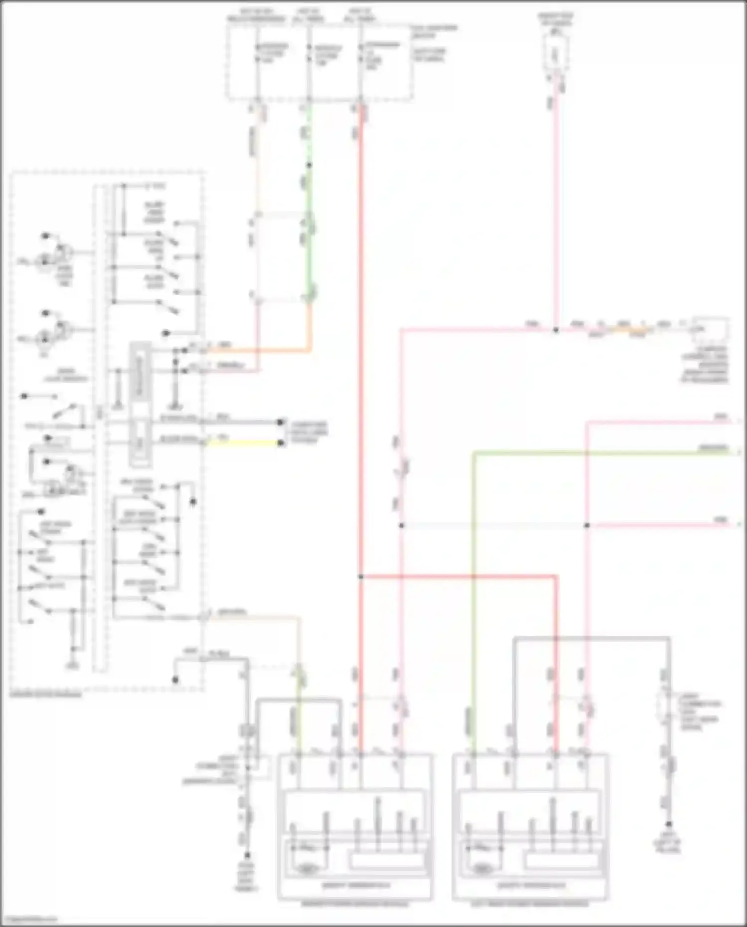 GV80 Genesis I facelift (2023-2024): Power windows circuit (1 of 3)