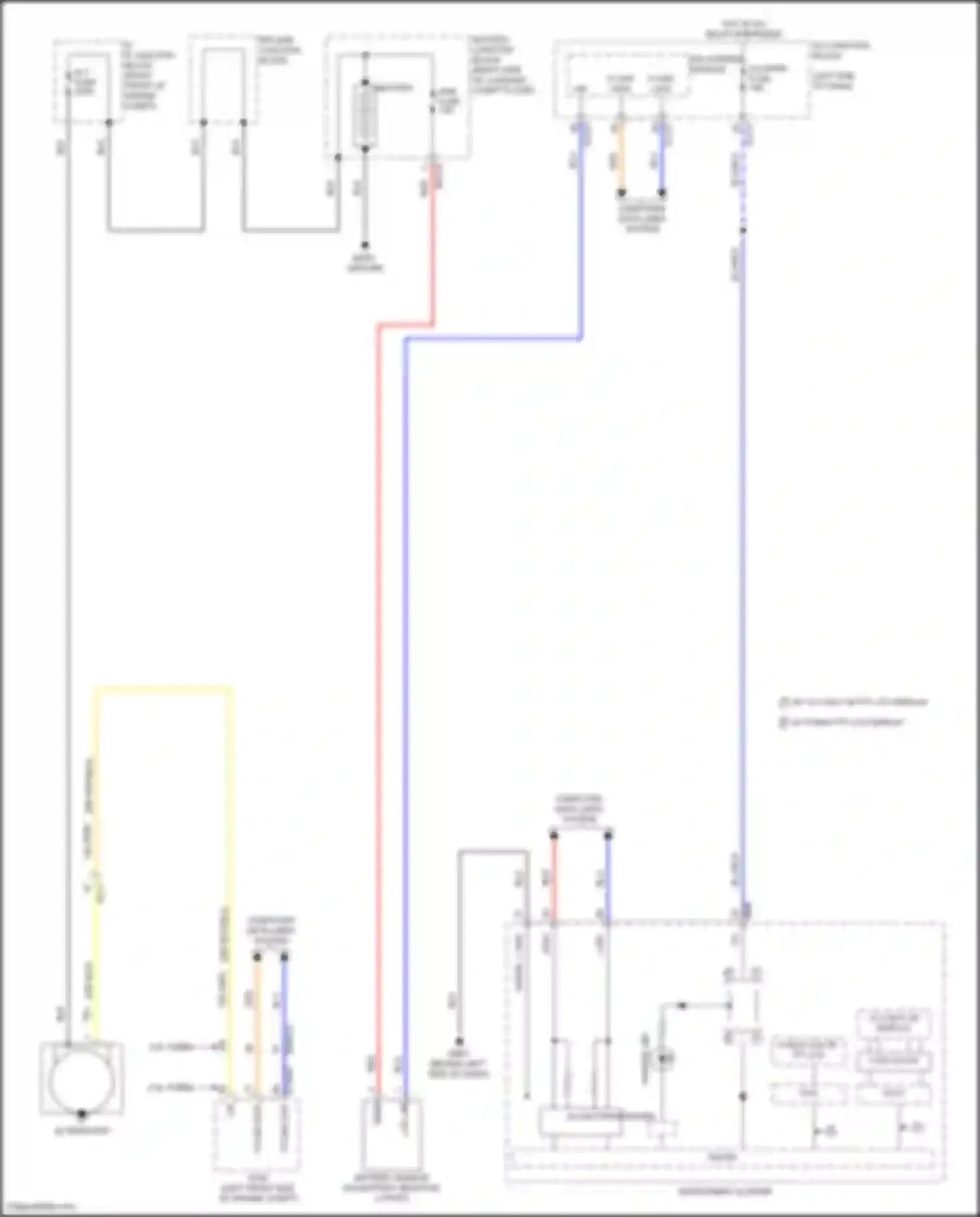 GV80 Genesis I facelift (2023-2024): Charging circuit