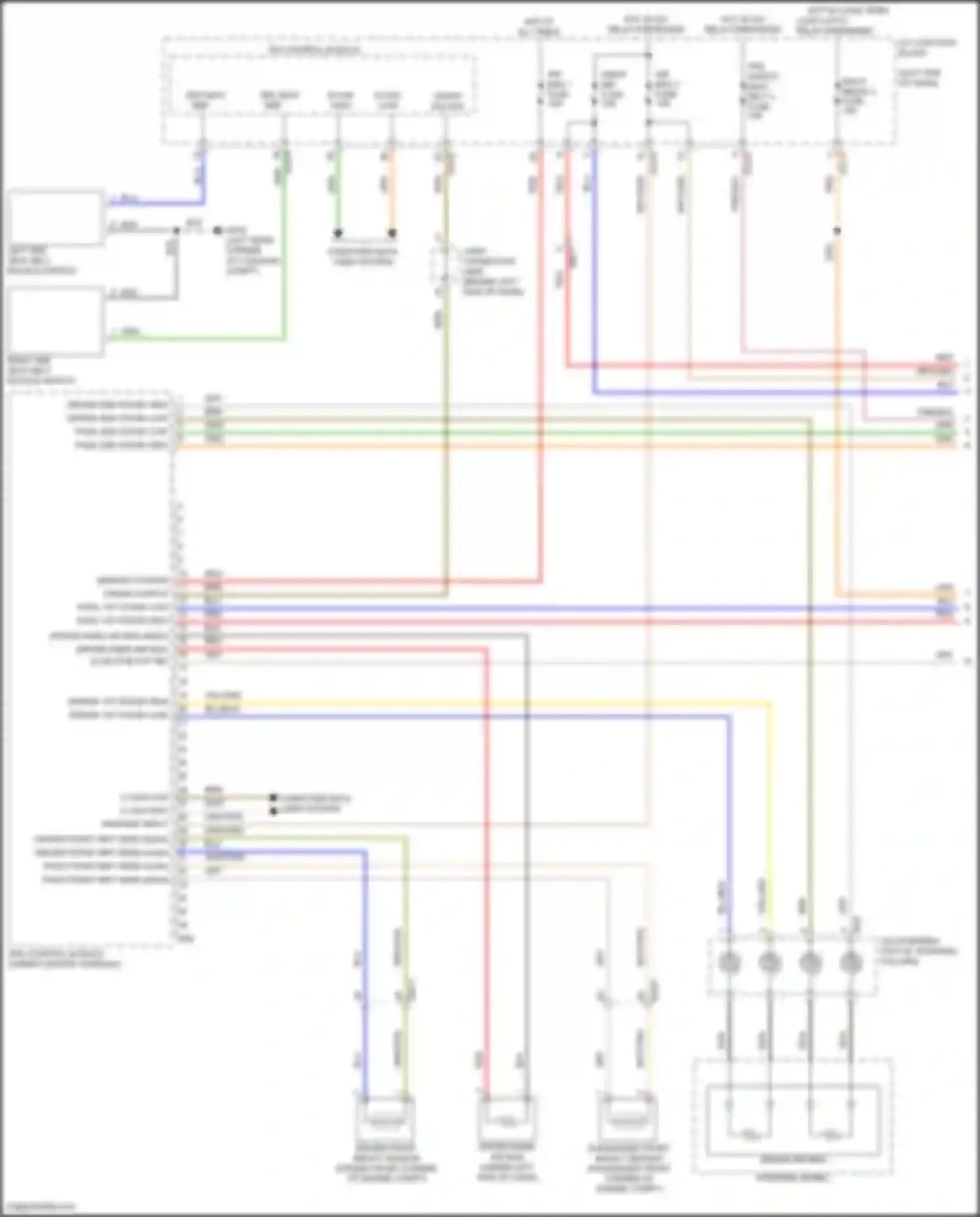 GV80 Genesis I facelift (2023-2024): Supplemental restraints circuit (1 of 4)