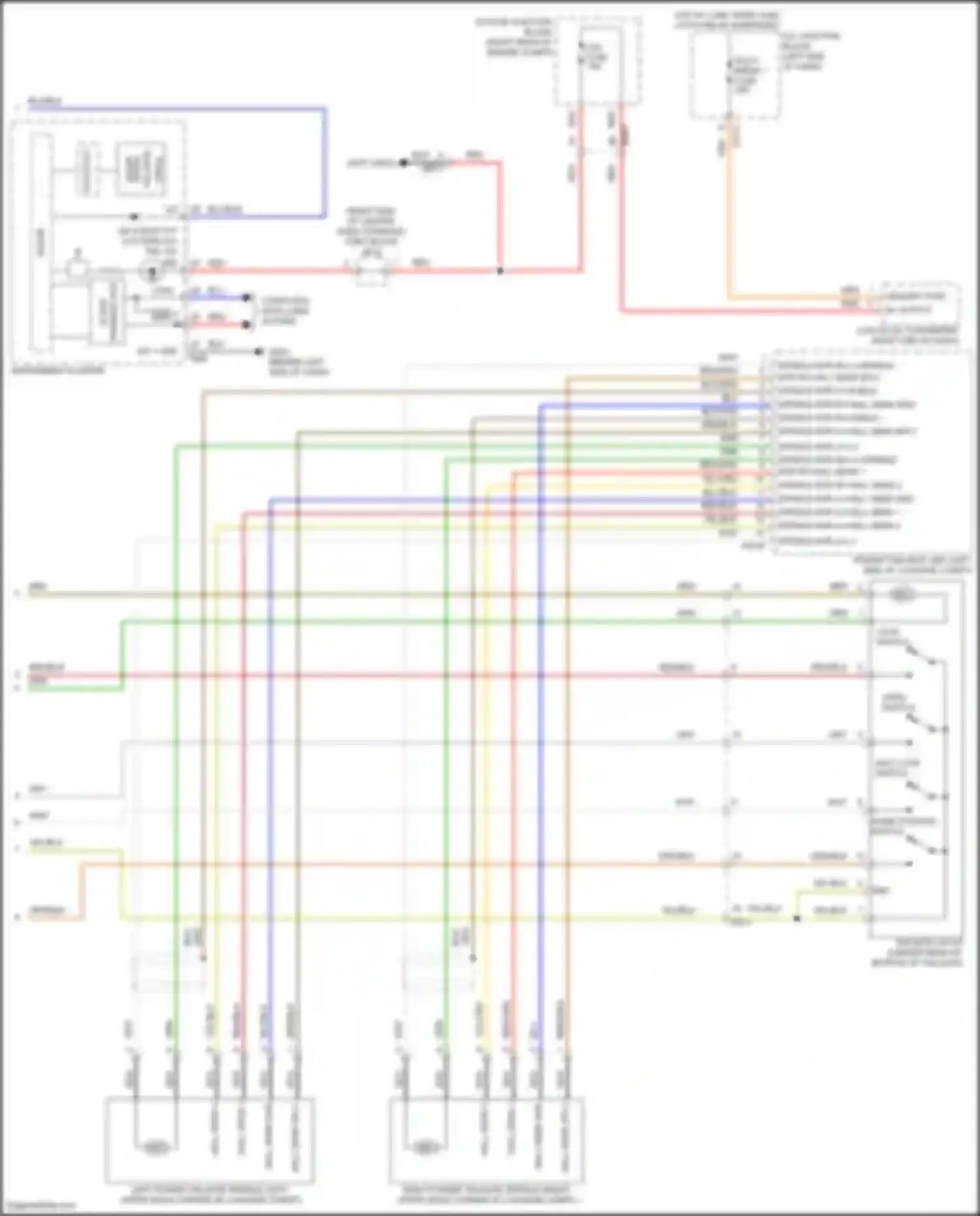 GV80 Genesis I facelift (2023-2024): Power tailgate circuit (2 of 2)