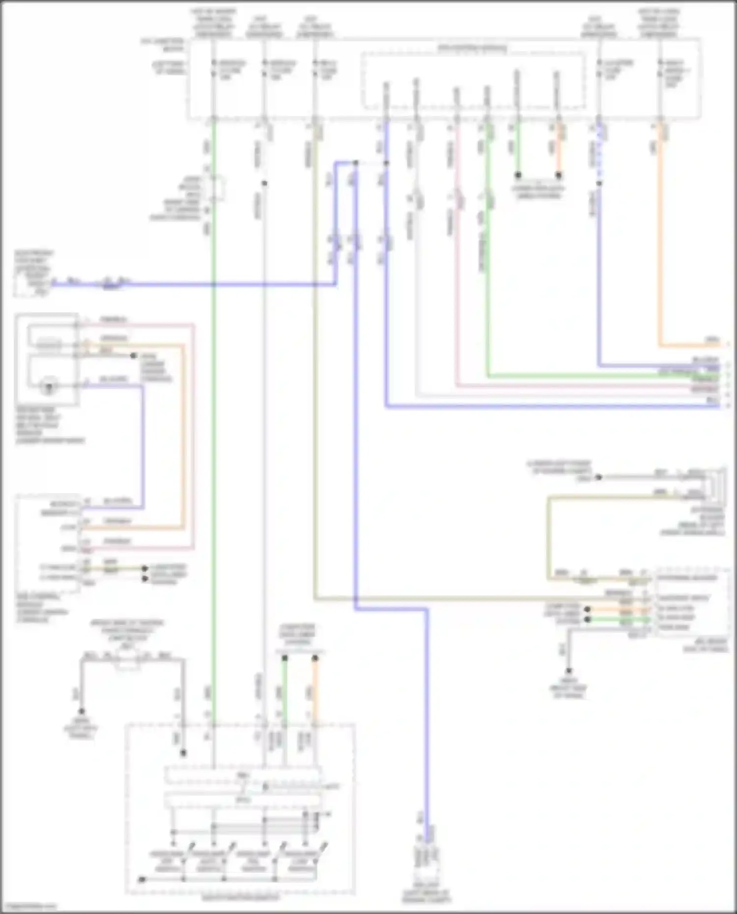 GV80 Genesis I facelift (2023-2024): Chime circuit (1 of 2)