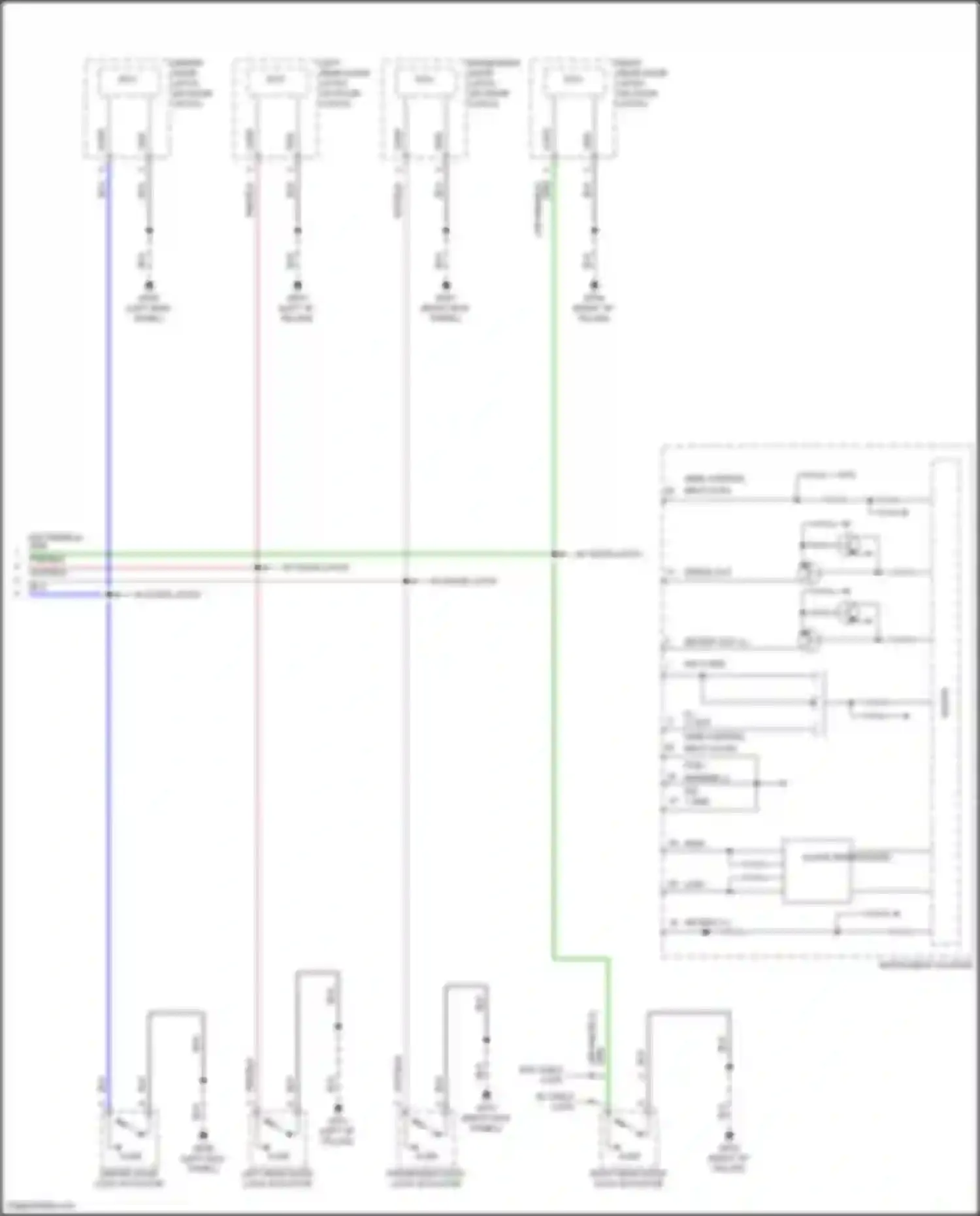 Wiring diagram air bag for Genesis GV80 I facelift (2023-2024) (1 of 2)