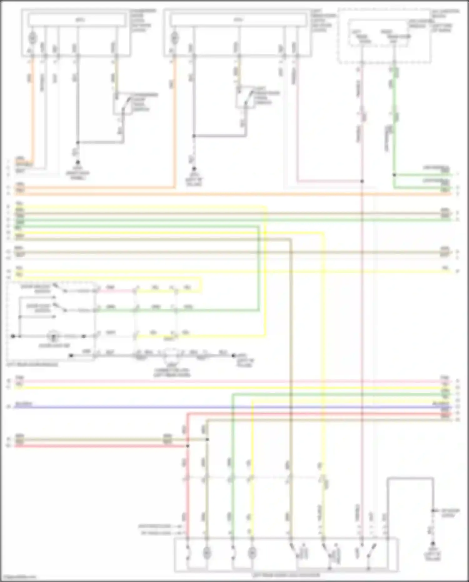 Wiring diagram door lock switch for Genesis GV80 I facelift (2023-2024) (9 of 22)