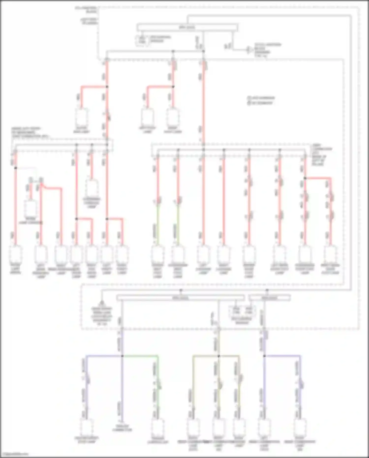 Wiring diagram driver seat foot lamp for Genesis GV80 I facelift (2023-2024) (2 of 2)