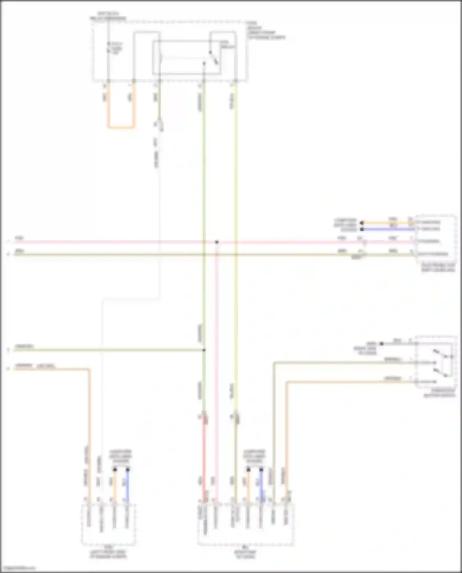 Wiring diagram electronic atm shift lever dial for Genesis GV80 I facelift (2023-2024) (14 of 14)