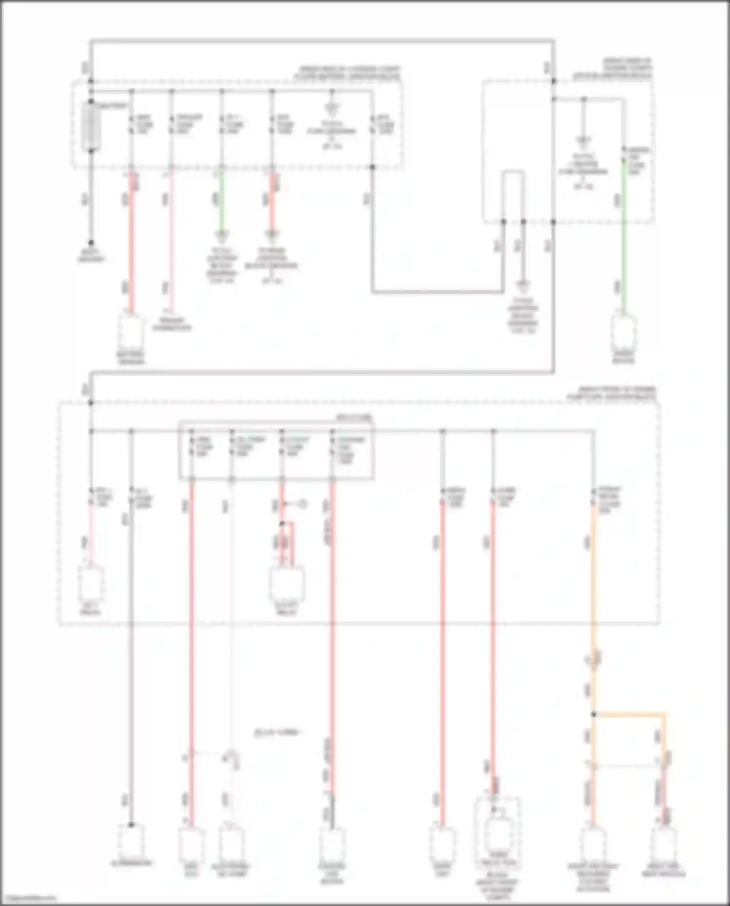 Wiring diagram horn relay pcb block for Genesis GV80 I facelift (2023-2024) (1 of 1)