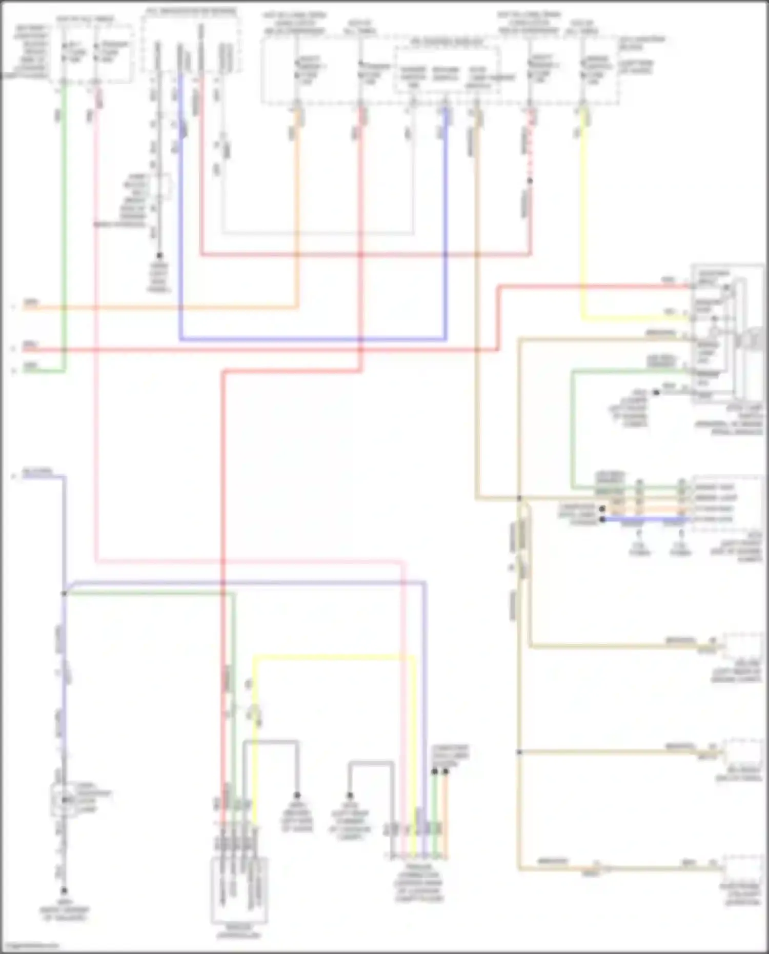 Wiring diagram hot at all times for Genesis GV80 I facelift (2023-2024) (91 of 100)