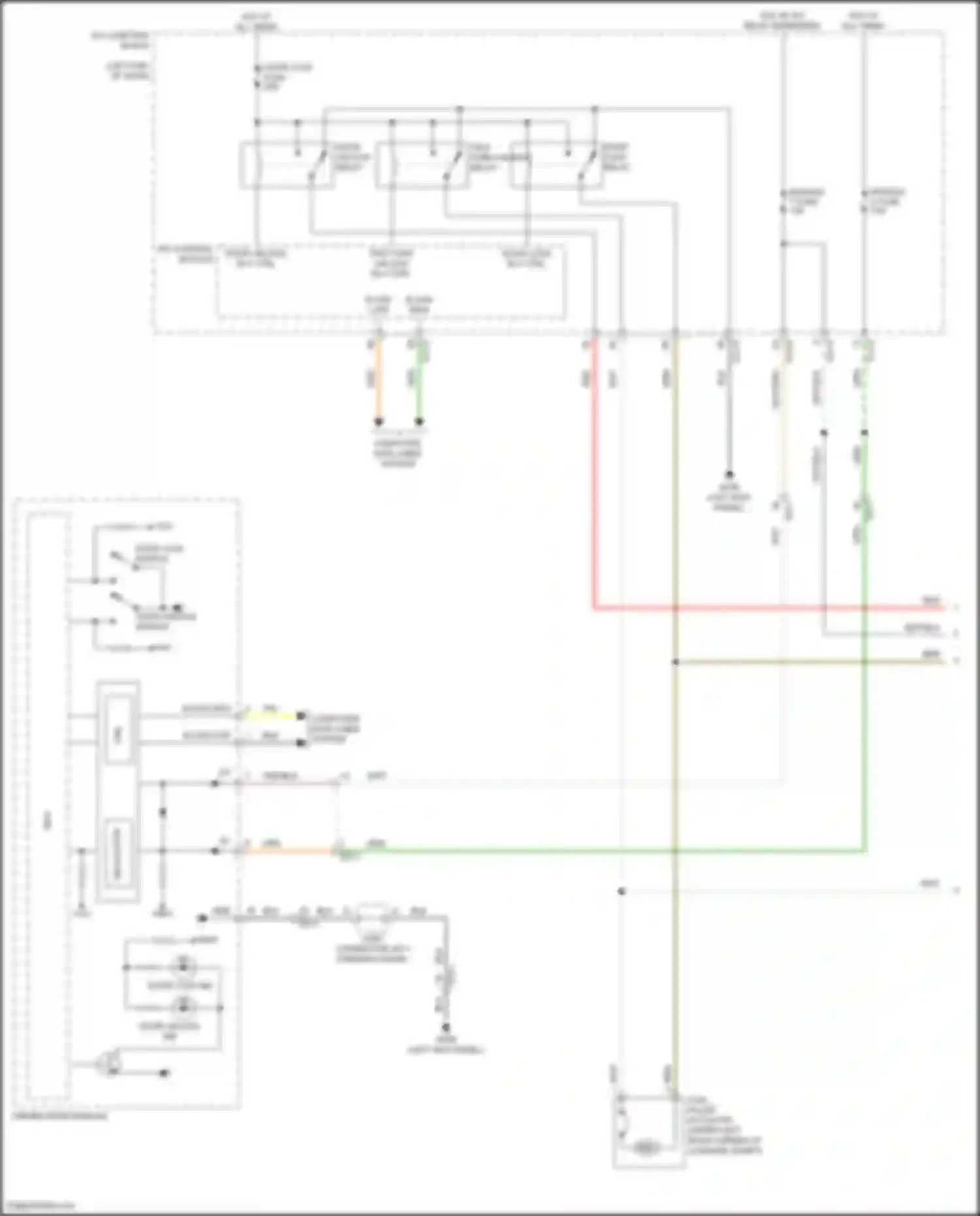 Wiring diagram hot at all times for Genesis GV80 I facelift (2023-2024) (51 of 100)