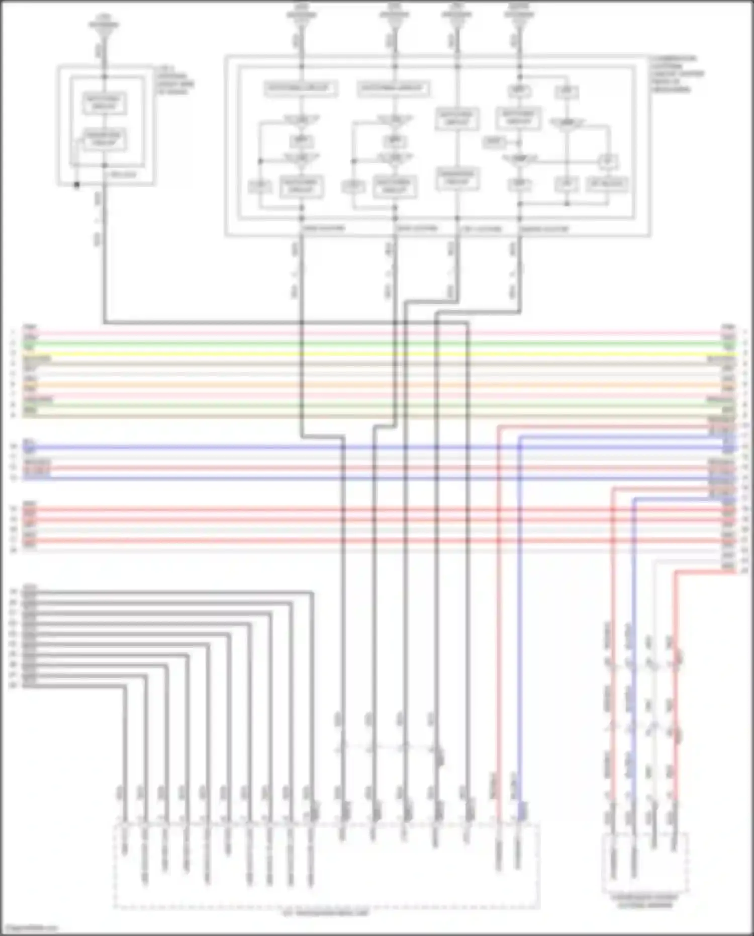 Wiring diagram lte 2 antenna for Genesis GV80 I facelift (2023-2024) (1 of 2)