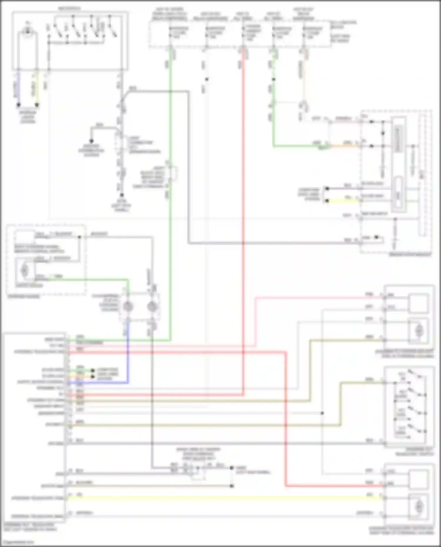 Wiring diagram mem pwr pnk steering tilt sig for Genesis GV80 I facelift (2023-2024) (1 of 1)