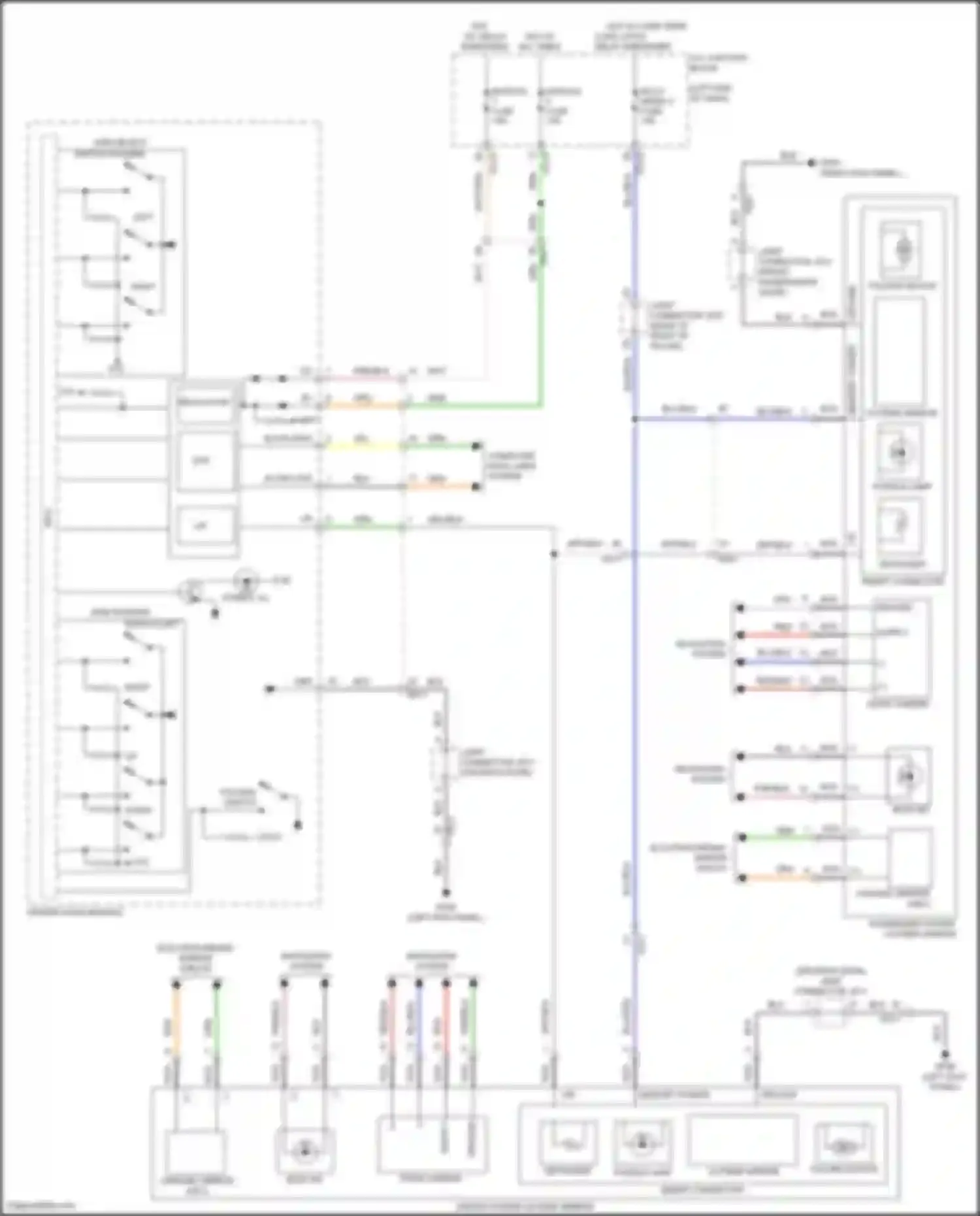 Wiring diagram memory power for Genesis GV80 I facelift (2023-2024) (21 of 22)