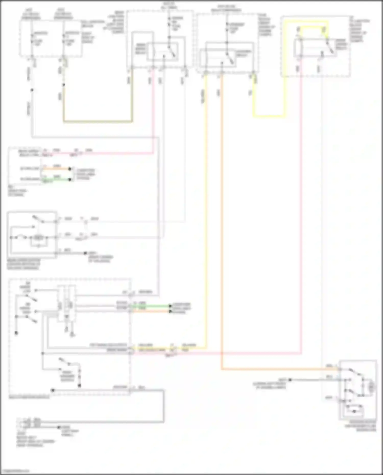 Wiring diagram module 11 fuse for Genesis GV80 I facelift (2023-2024) (5 of 6)