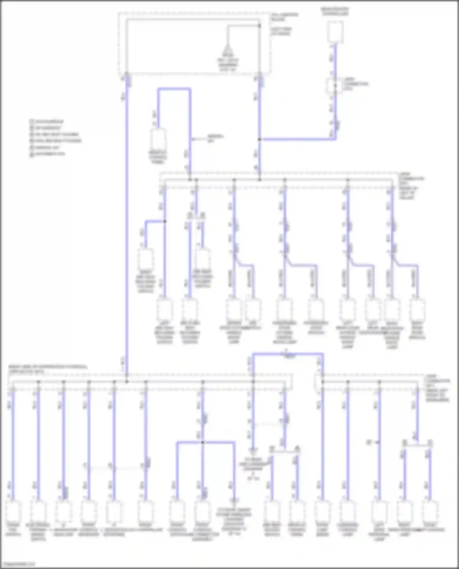 Wiring diagram overhead console lamp for Genesis GV80 I facelift (2023-2024) (9 of 15)