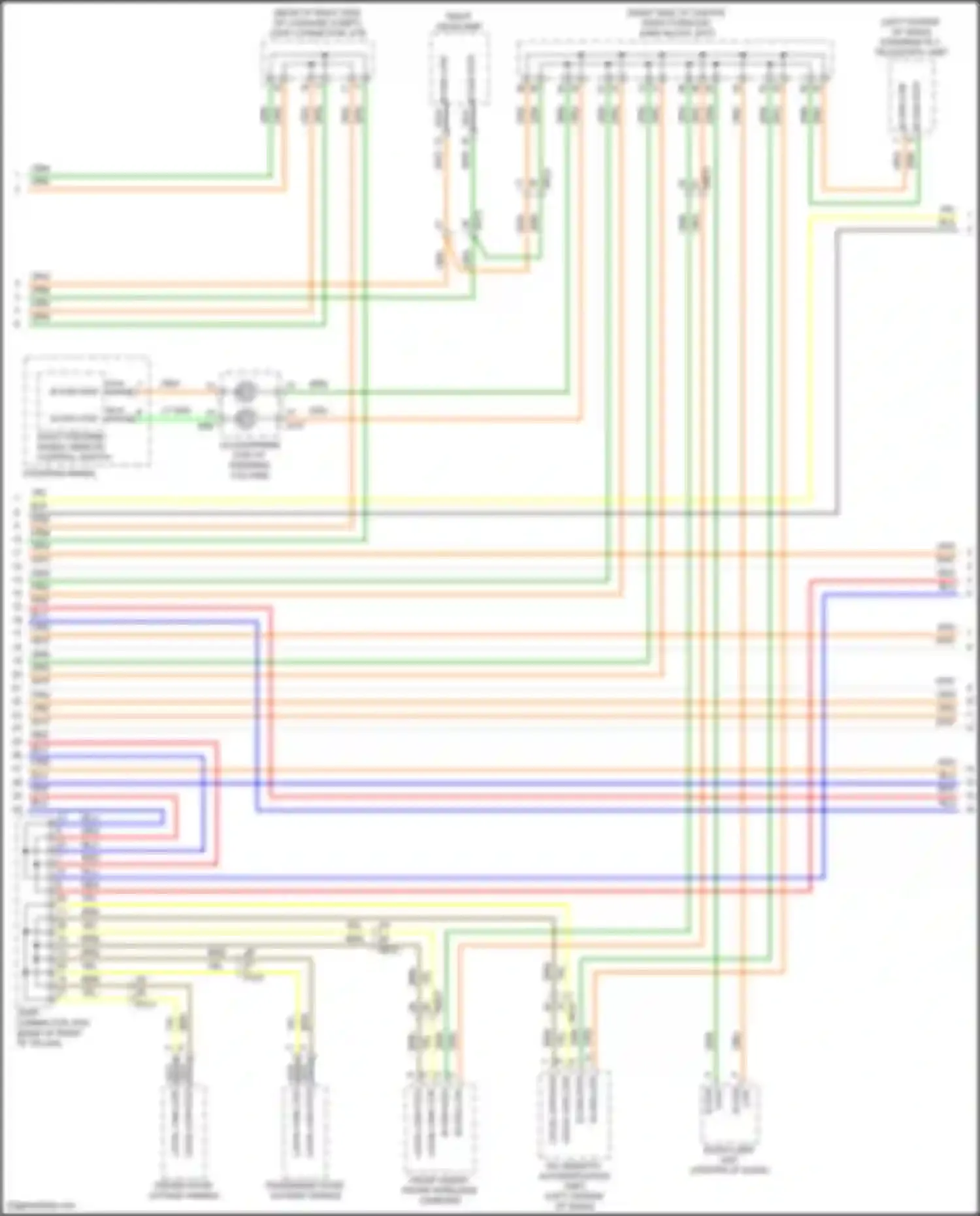 Wiring diagram passenger door outside handle for Genesis GV80 I facelift (2023-2024) (3 of 7)