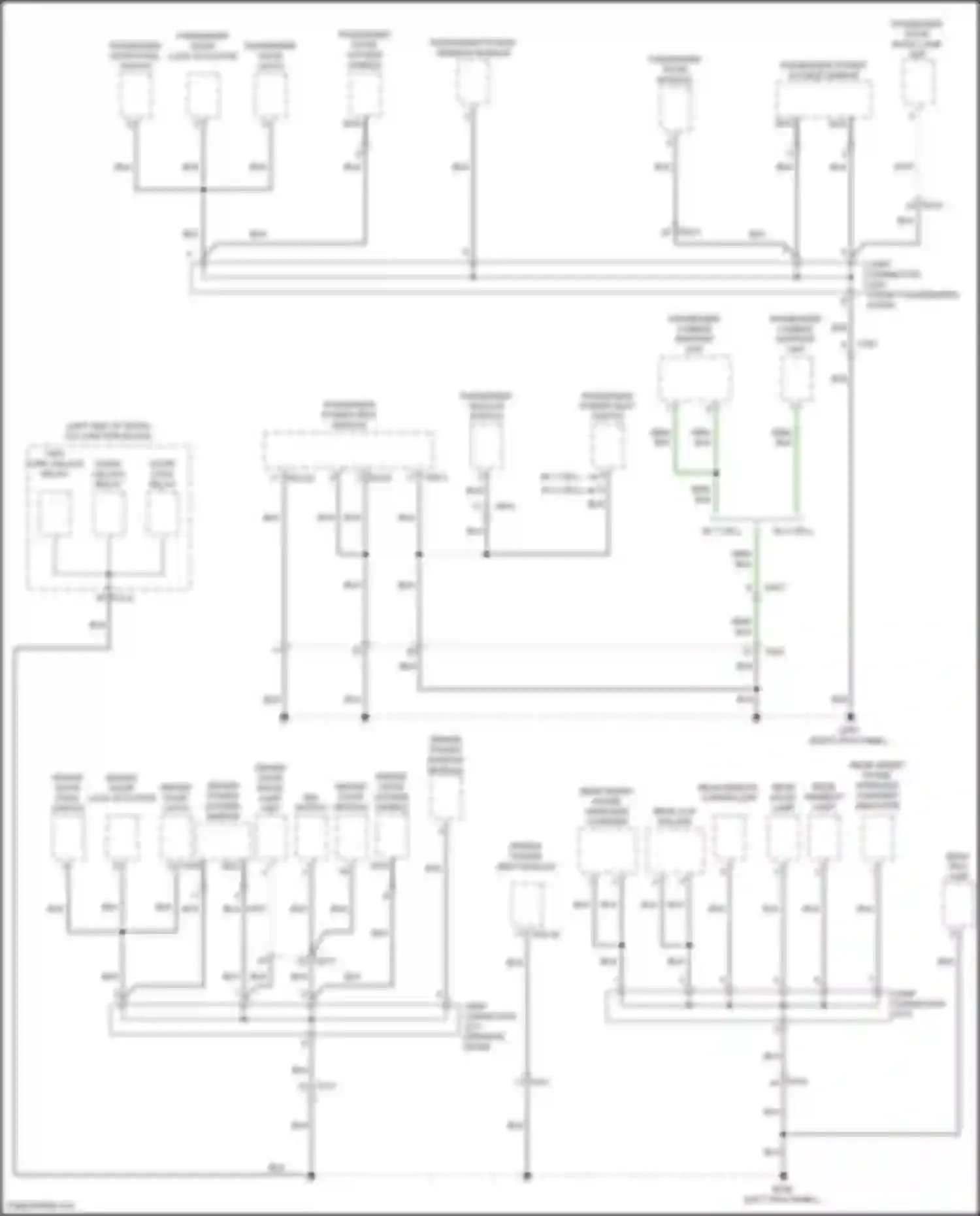 Wiring diagram rear armrest lamp for Genesis GV80 I facelift (2023-2024) (1 of 3)
