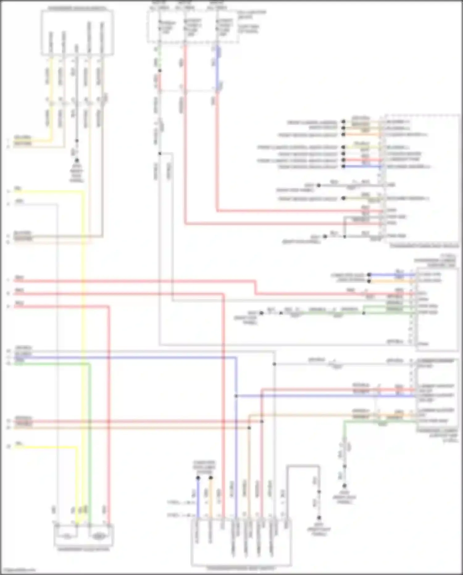 Wiring diagram reclining fwd for Genesis GV80 I facelift (2023-2024) (1 of 1)