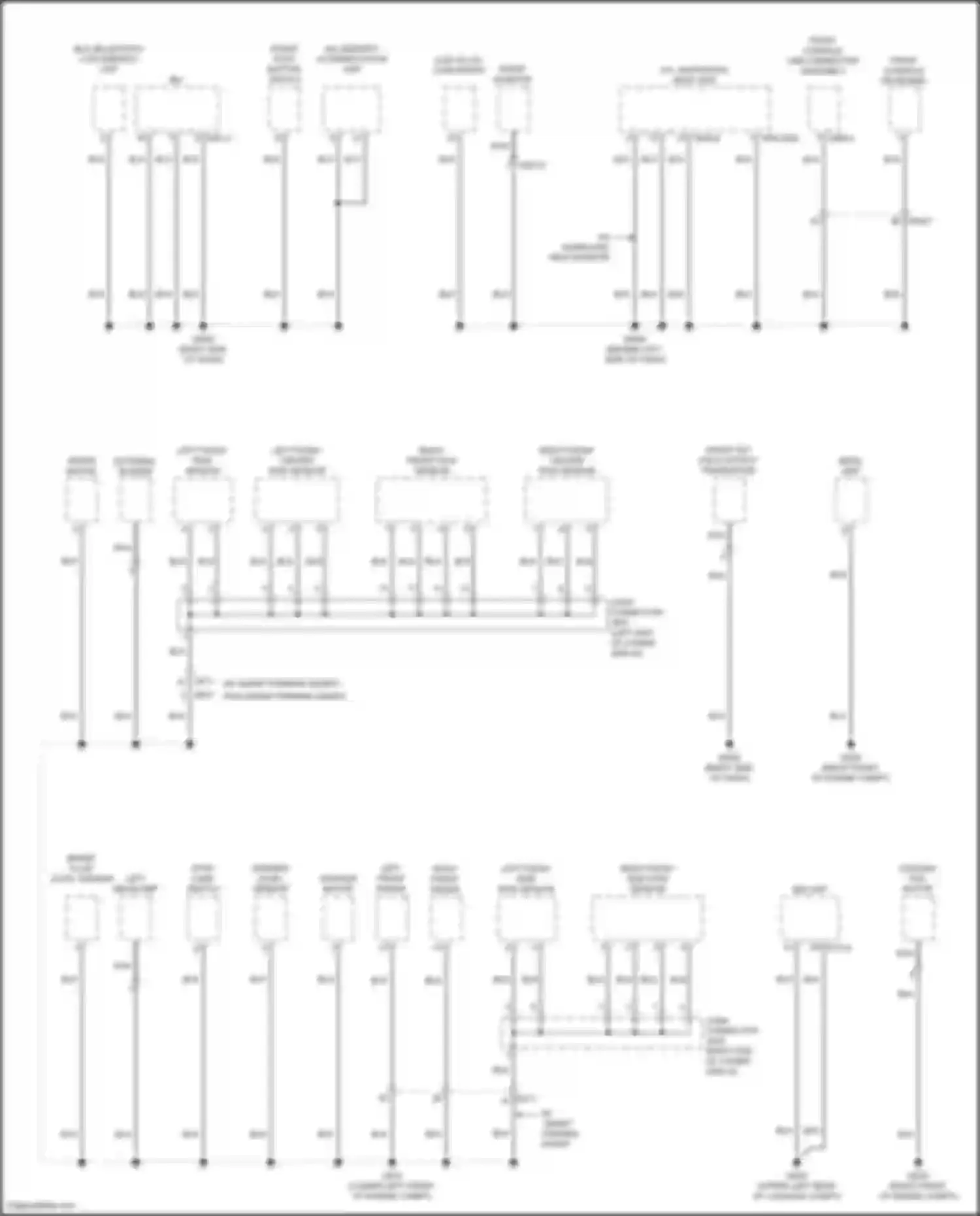 Wiring diagram right front side pdw sensor for Genesis GV80 I facelift (2023-2024) (1 of 2)