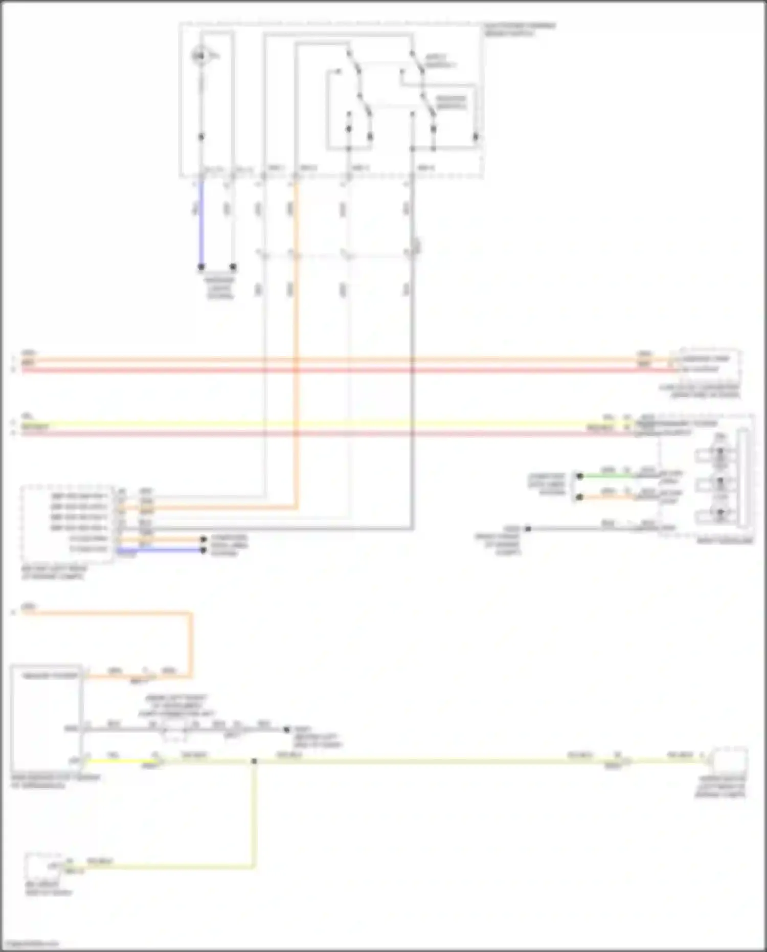 Wiring diagram right headlamp for Genesis GV80 I facelift (2023-2024) (4 of 6)