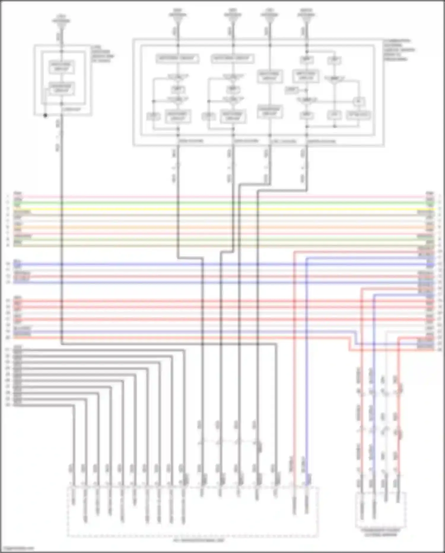 Wiring diagram sxm out/vin for Genesis GV80 I facelift (2023-2024) (1 of 6)