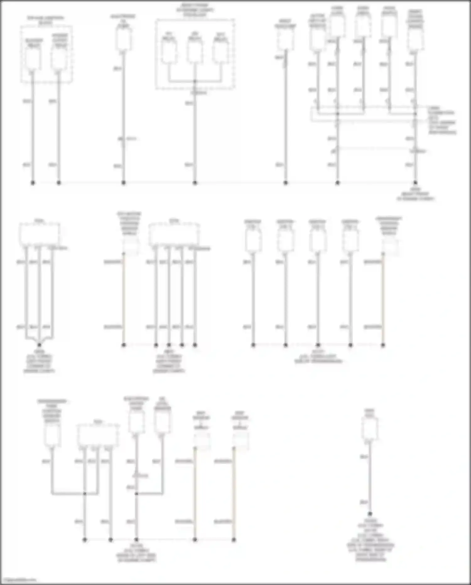 Wiring diagram transmission park position sensor/ switch for Genesis GV80 I facelift (2023-2024) (1 of 2)
