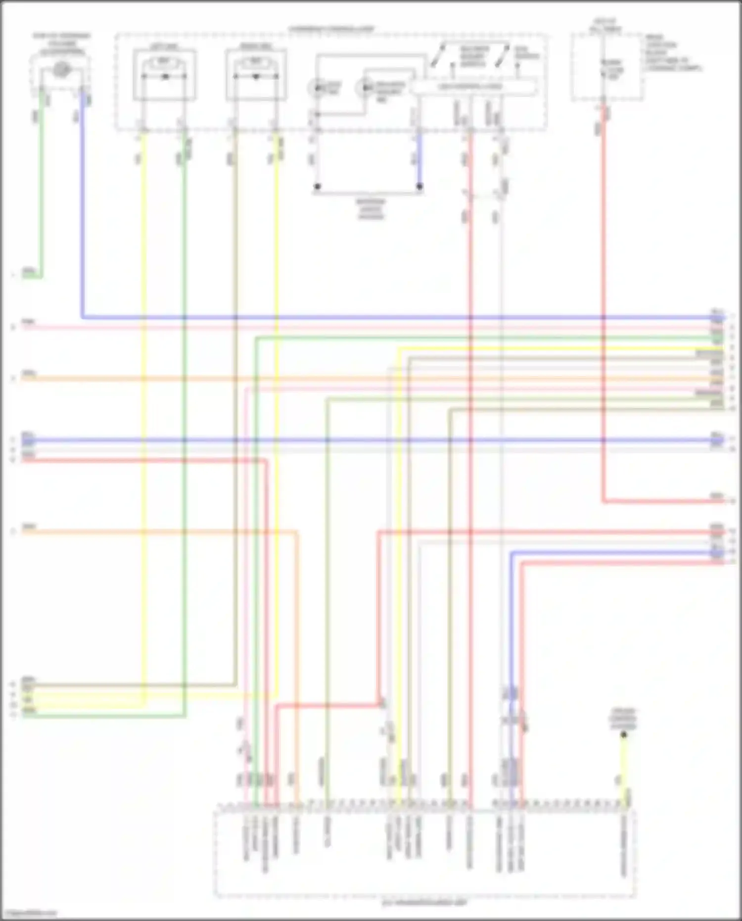 Wiring diagram vehicle speed sig for Genesis GV80 I facelift (2023-2024) (3 of 8)