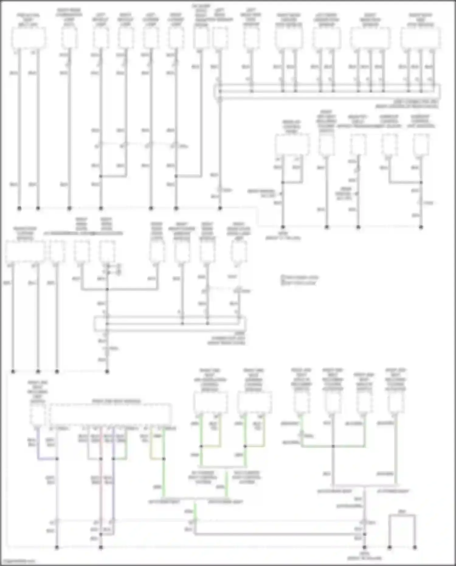 Wiring diagram w/ child lock for Genesis GV80 I facelift (2023-2024) (3 of 5)