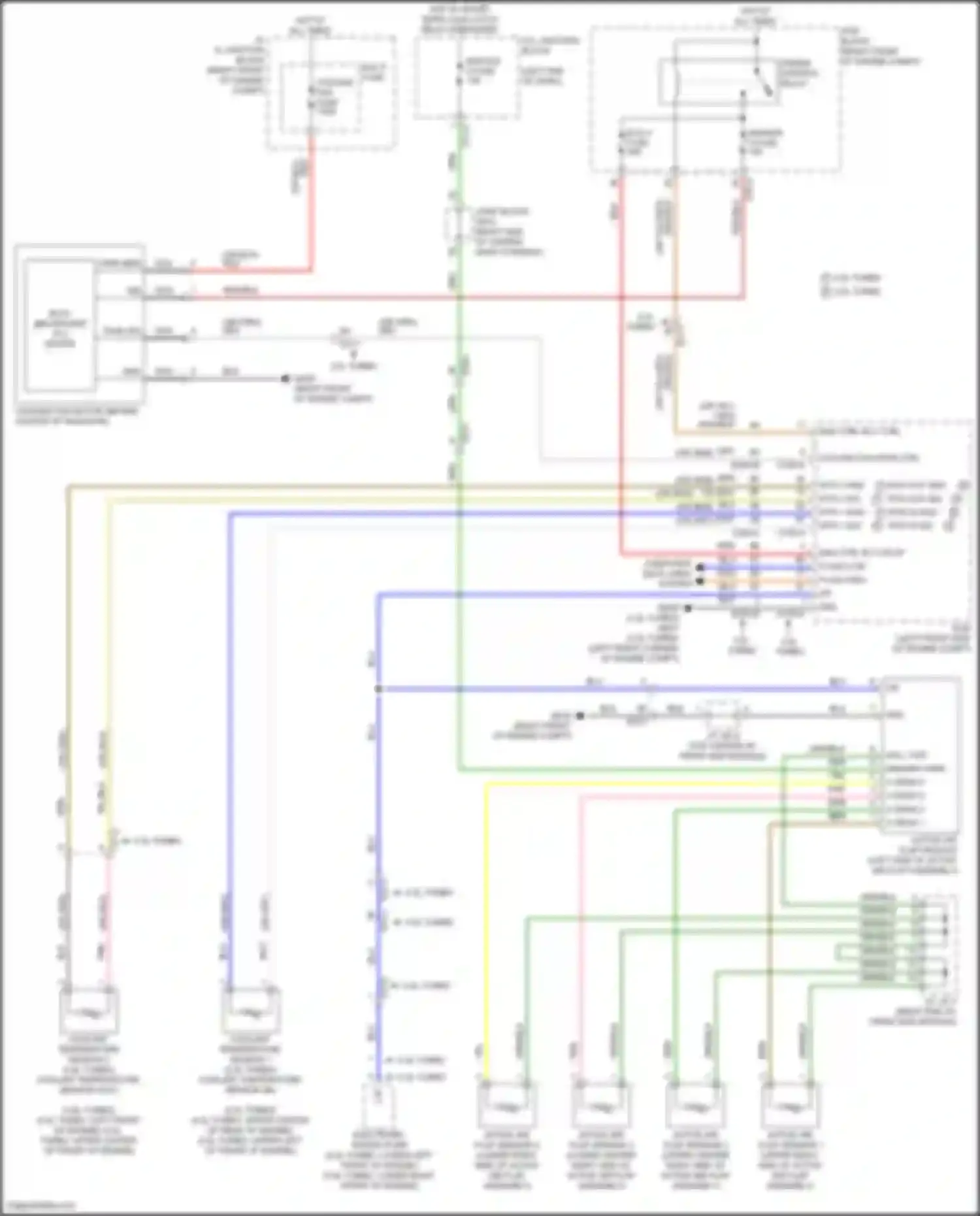 GV80 Genesis I (2020-2023): Cooling fan circuit