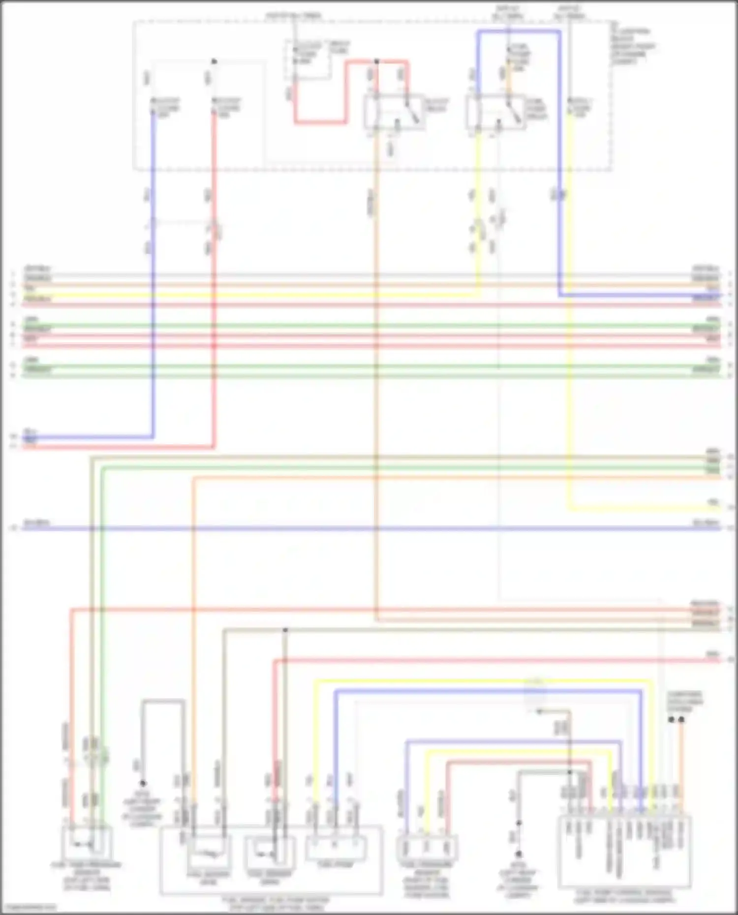 GV80 Genesis I (2020-2023): Wiring diagram engine performance 2.5l turbo, engine controls circuit (5 of 9)