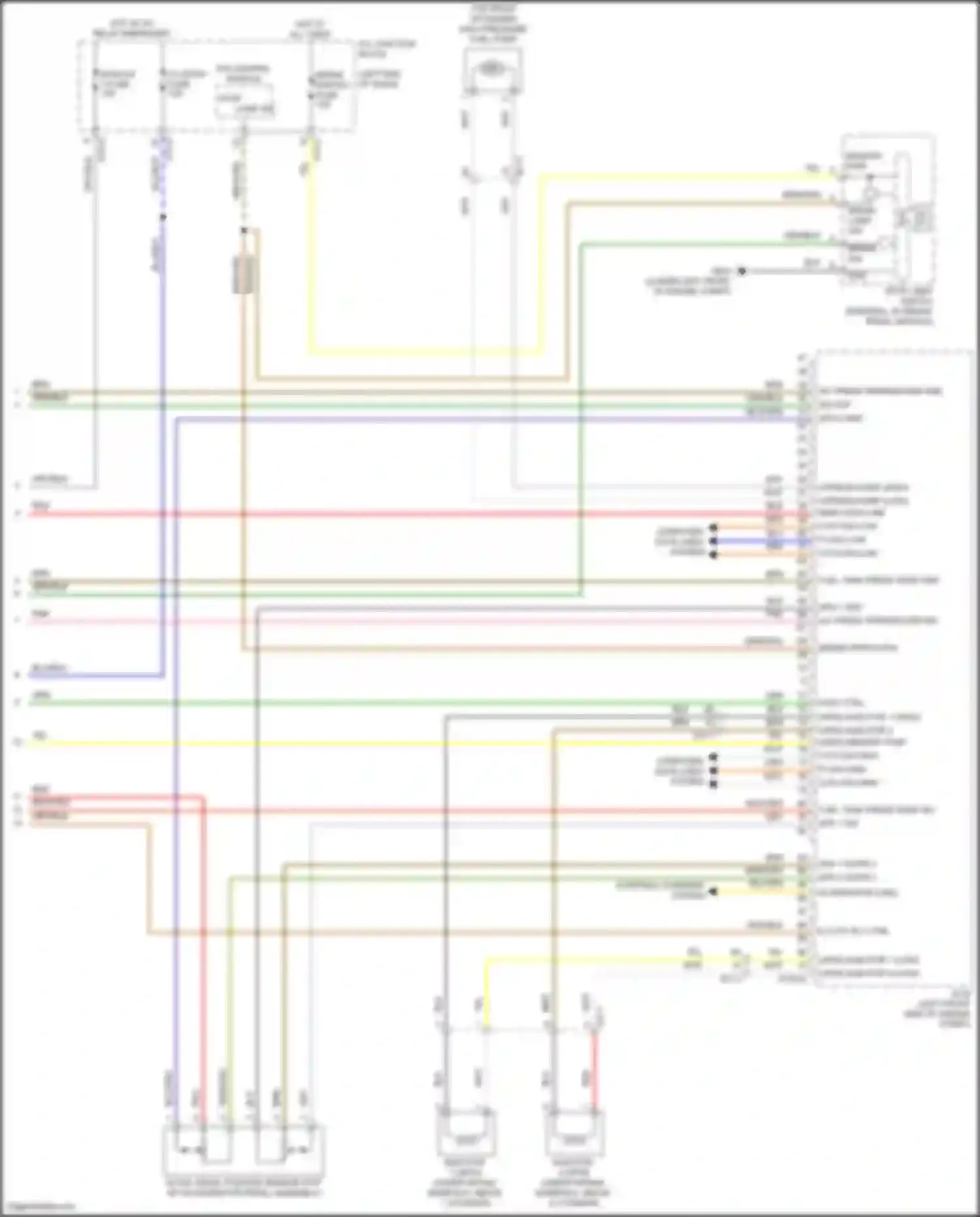 GV80 Genesis I (2020-2023): Wiring diagram engine performance 2.5l turbo, engine controls circuit (9 of 9)