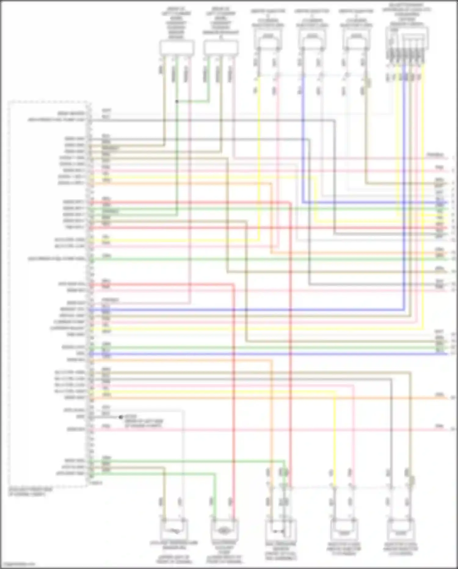 GV80 Genesis I (2020-2023): Wiring diagram engine performance 3.5l turbo, engine controls circuit (1 of 8)