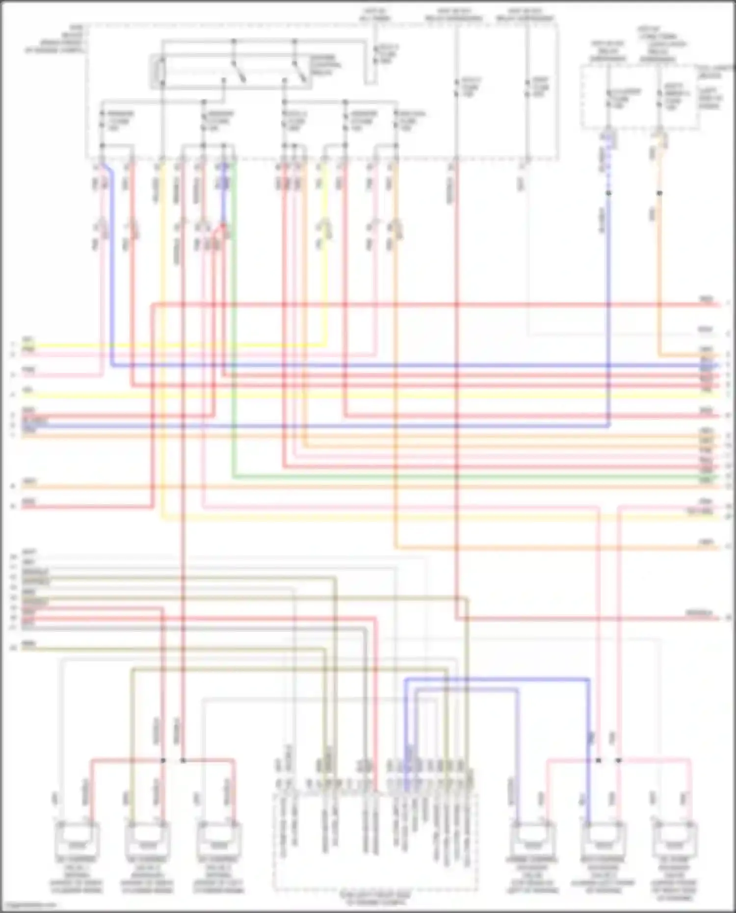 GV80 Genesis I (2020-2023): Wiring diagram engine performance 3.5l turbo, engine controls circuit (4 of 8)