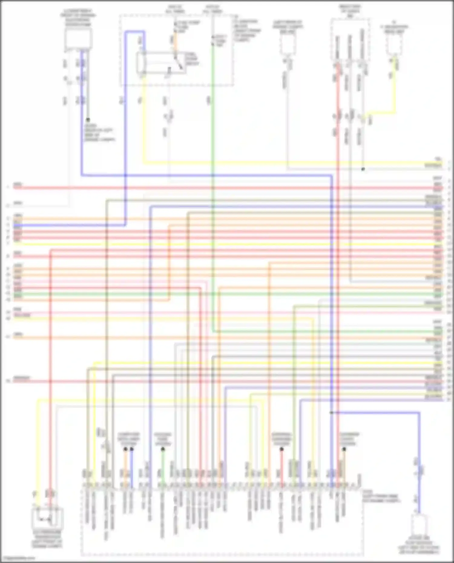 GV80 Genesis I (2020-2023): Wiring diagram engine performance 3.5l turbo, engine controls circuit (5 of 8)
