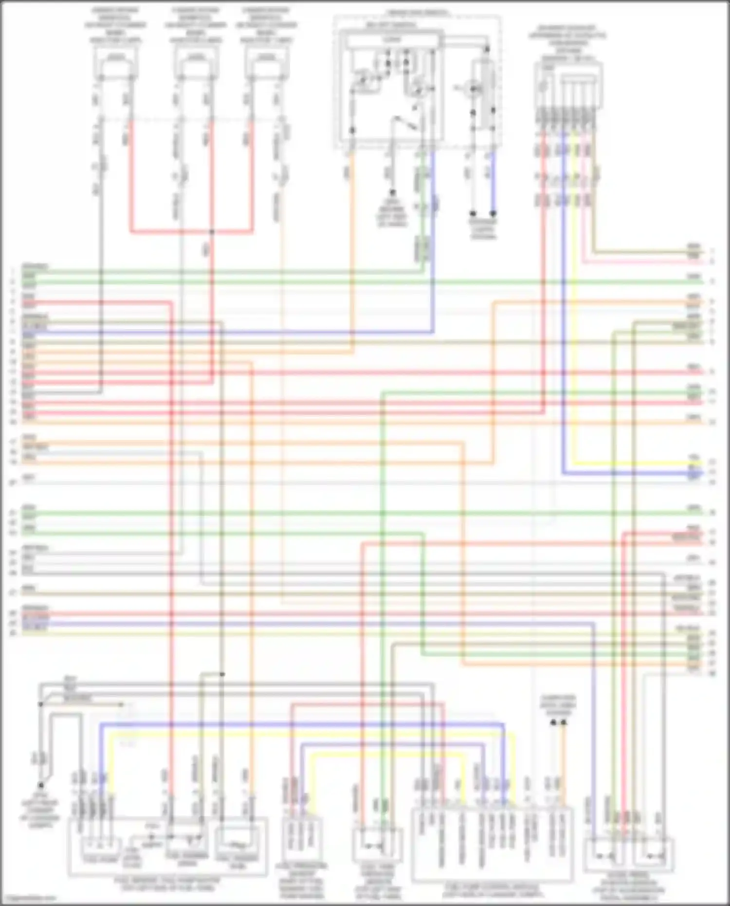 GV80 Genesis I (2020-2023): Wiring diagram engine performance 3.5l turbo, engine controls circuit (7 of 8)
