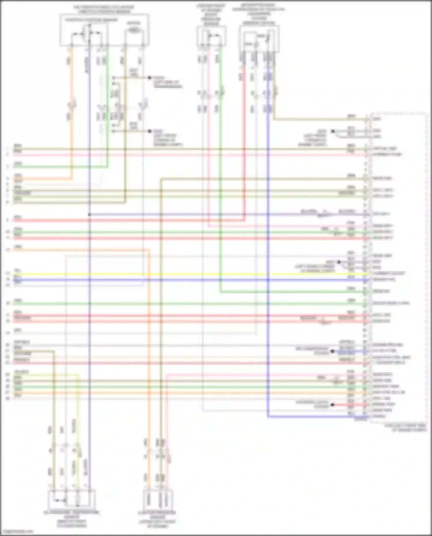 GV80 Genesis I (2020-2023): Wiring diagram engine performance 3.5l turbo, engine controls circuit (8 of 8)