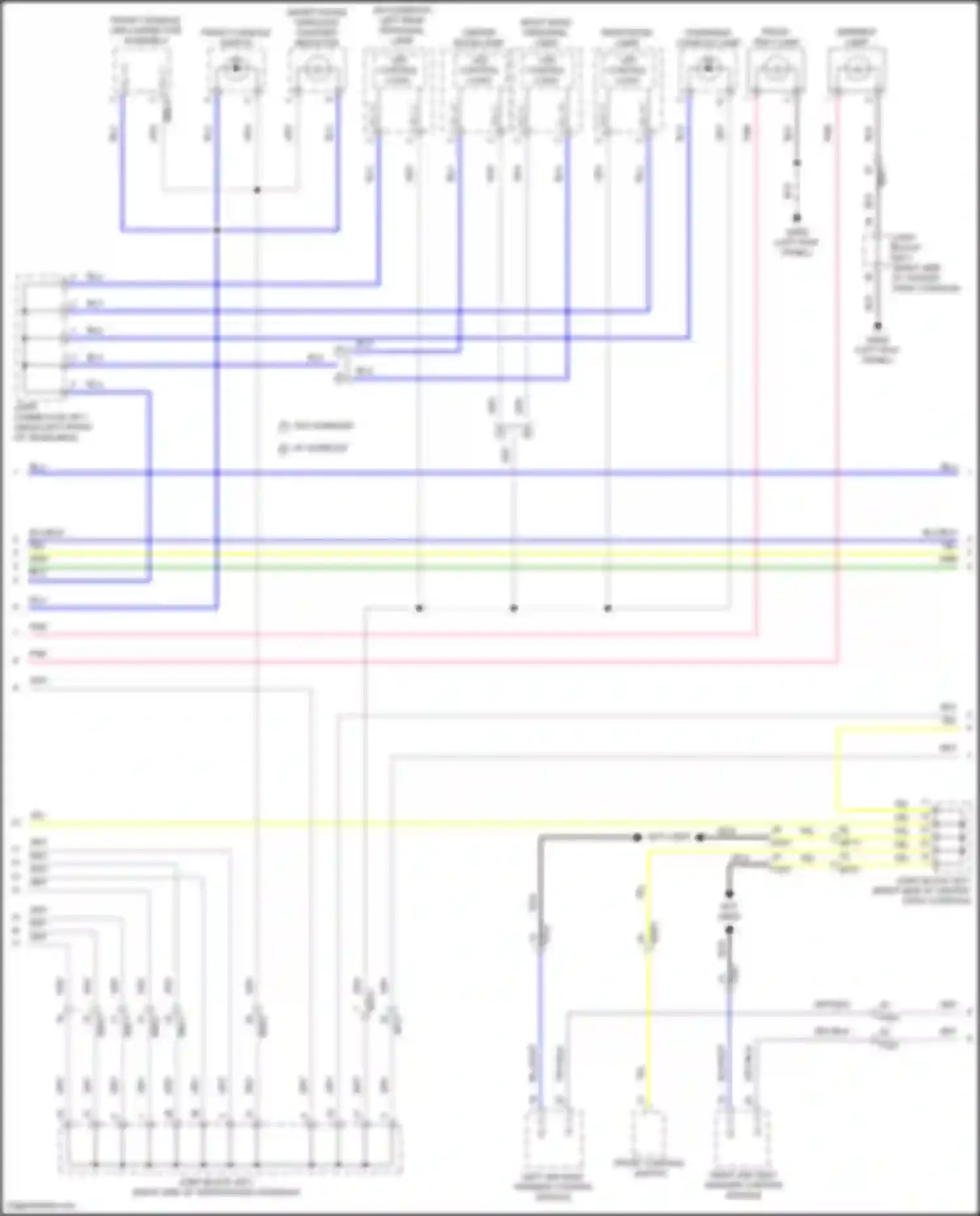 GV80 Genesis I (2020-2023): Instrument illumination circuit (2 of 3)