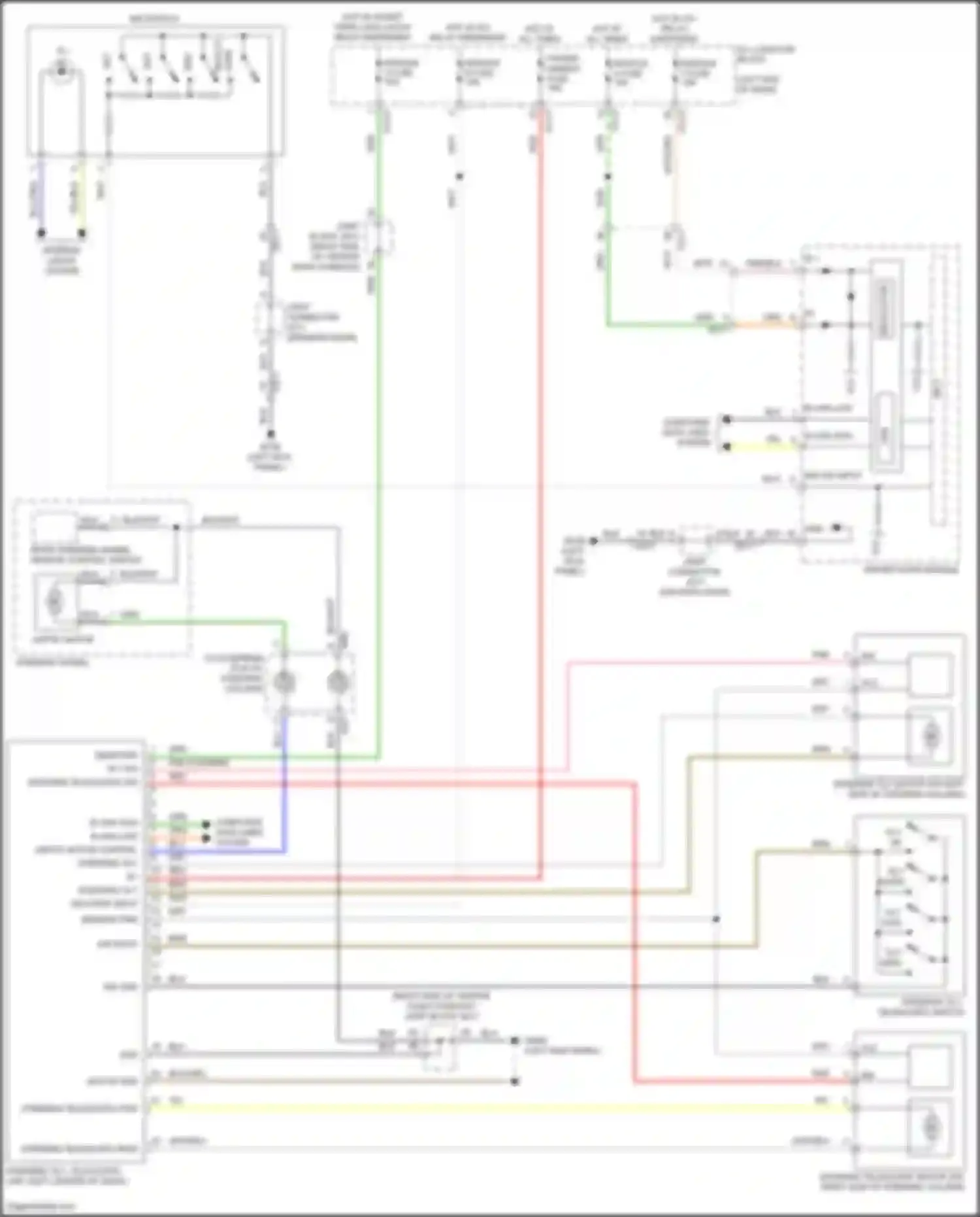 GV80 Genesis I (2020-2023): Memory power tilt & power telescopic circuit