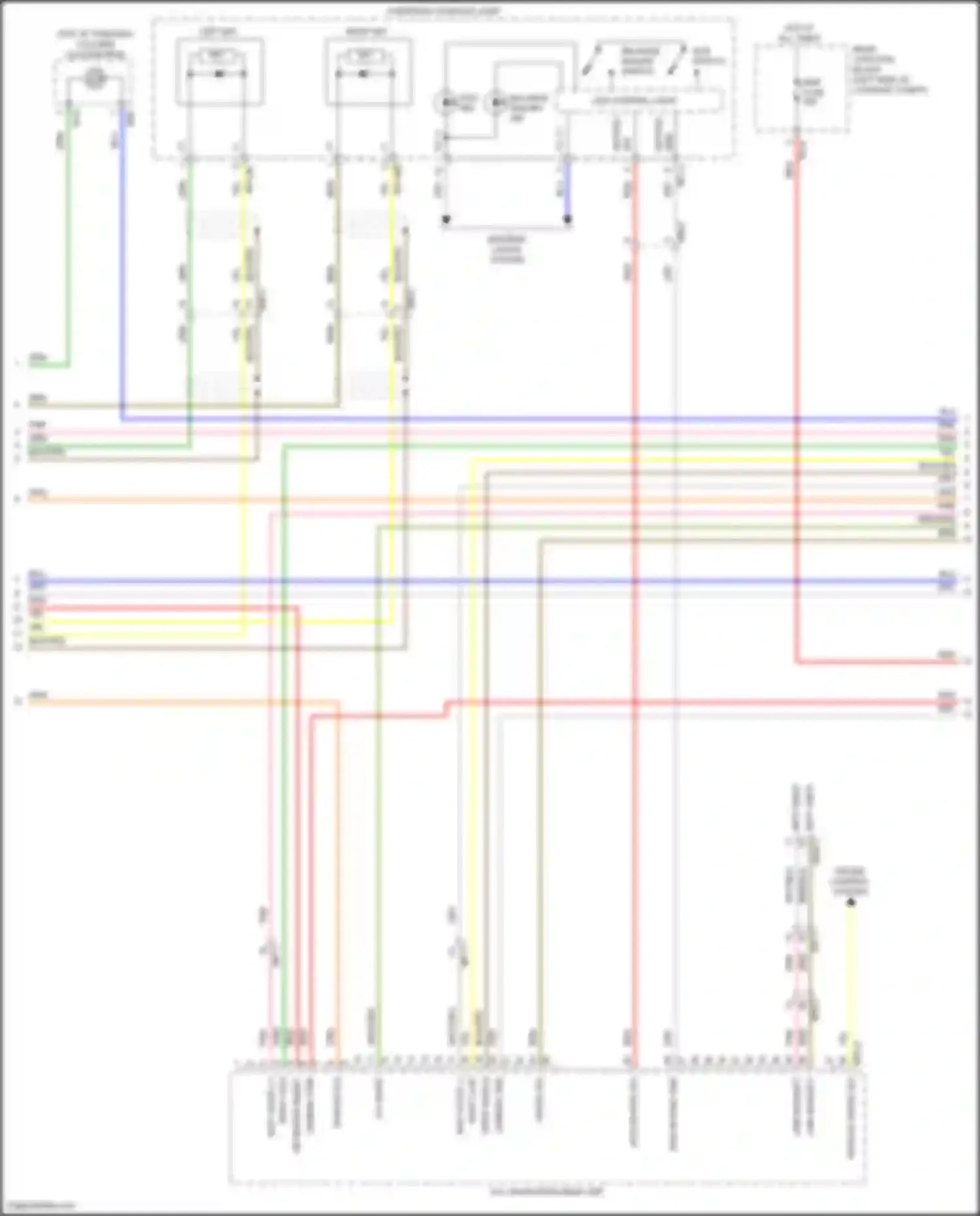 GV80 Genesis I (2020-2023): Navigation circuit, w/ standard amplifier (3 of 7)