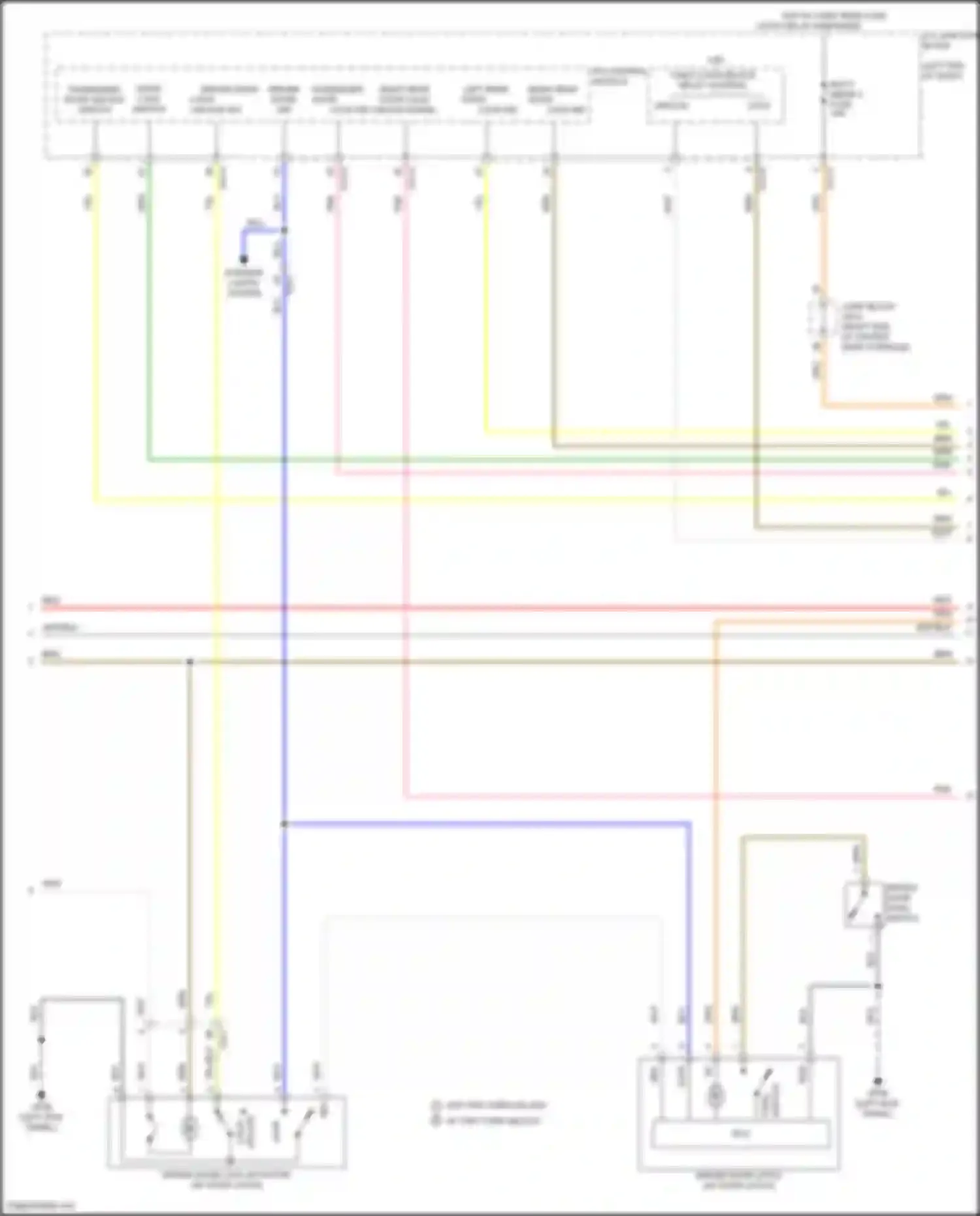 GV80 Genesis I (2020-2023): Power door locks circuit, w/ nfc (2 of 8)