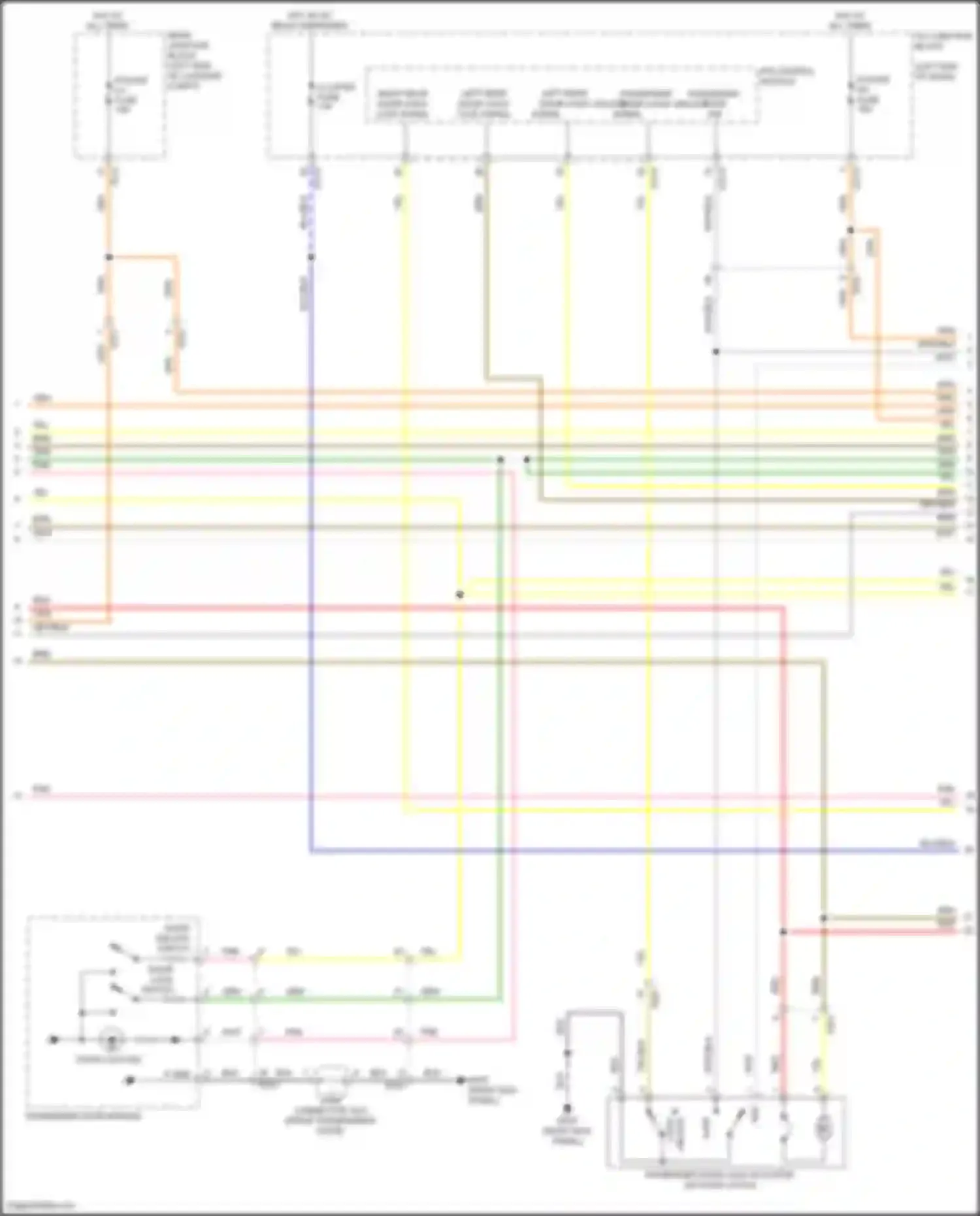 GV80 Genesis I (2020-2023): Power door locks circuit, w/ nfc (3 of 8)