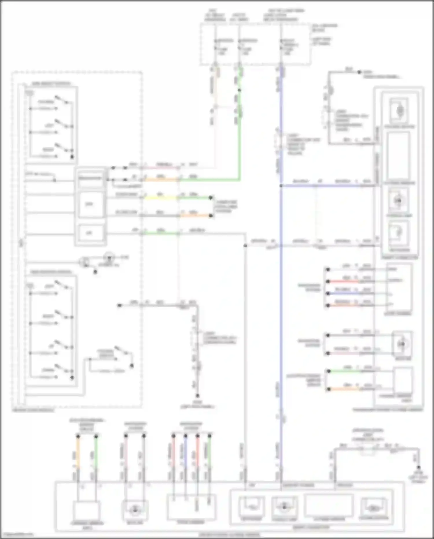 GV80 Genesis I (2020-2023): Power mirror circuit