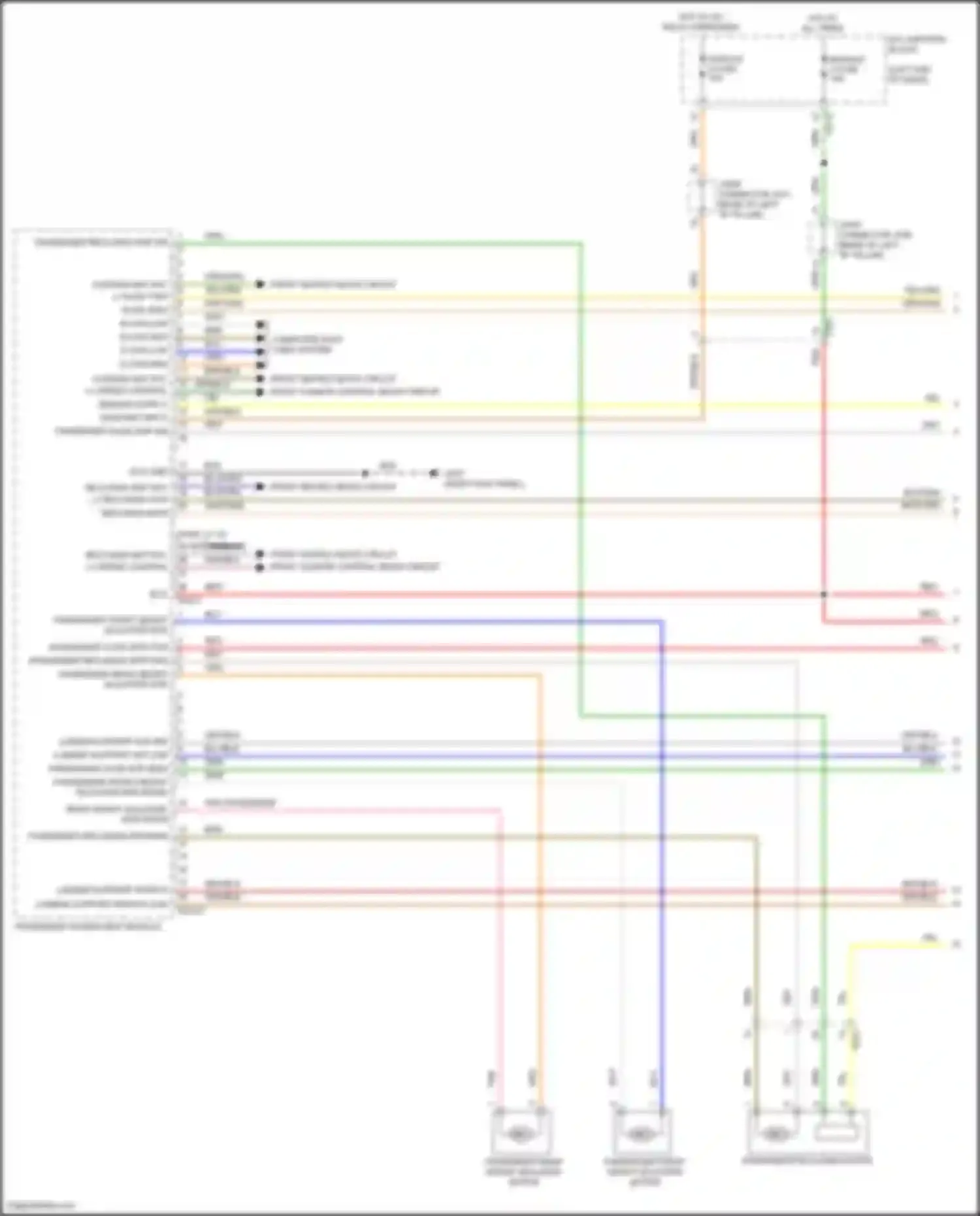 GV80 Genesis I (2020-2023): Passenger power seat circuit (1 of 2)