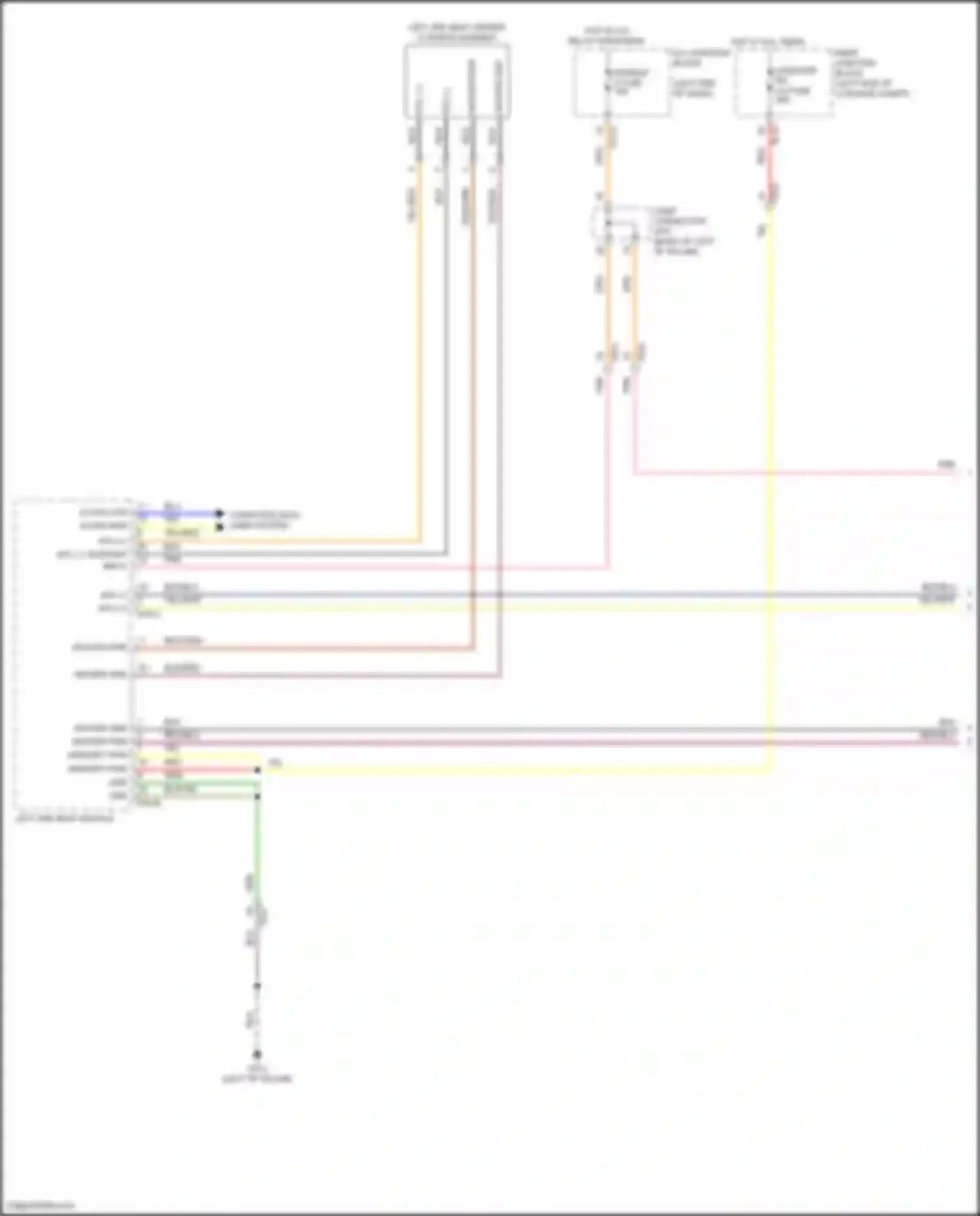 GV80 Genesis I (2020-2023): Rear heated seats circuit, w/ power seats (1 of 2)