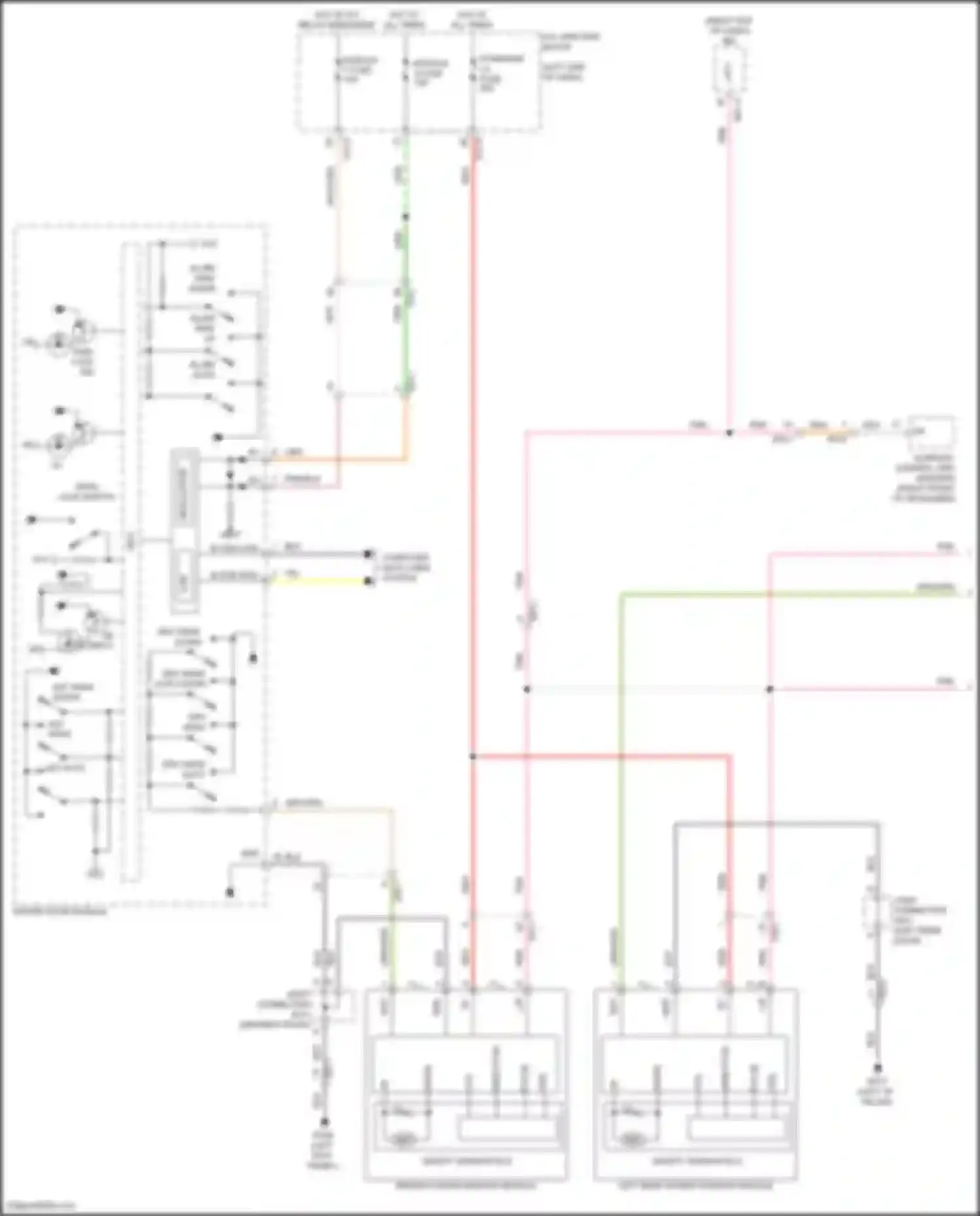 GV80 Genesis I (2020-2023): Power windows circuit (1 of 3)