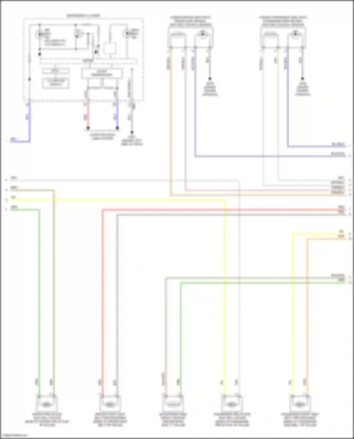 GV80 Genesis I (2020-2023): Supplemental restraints circuit (3 of 4)