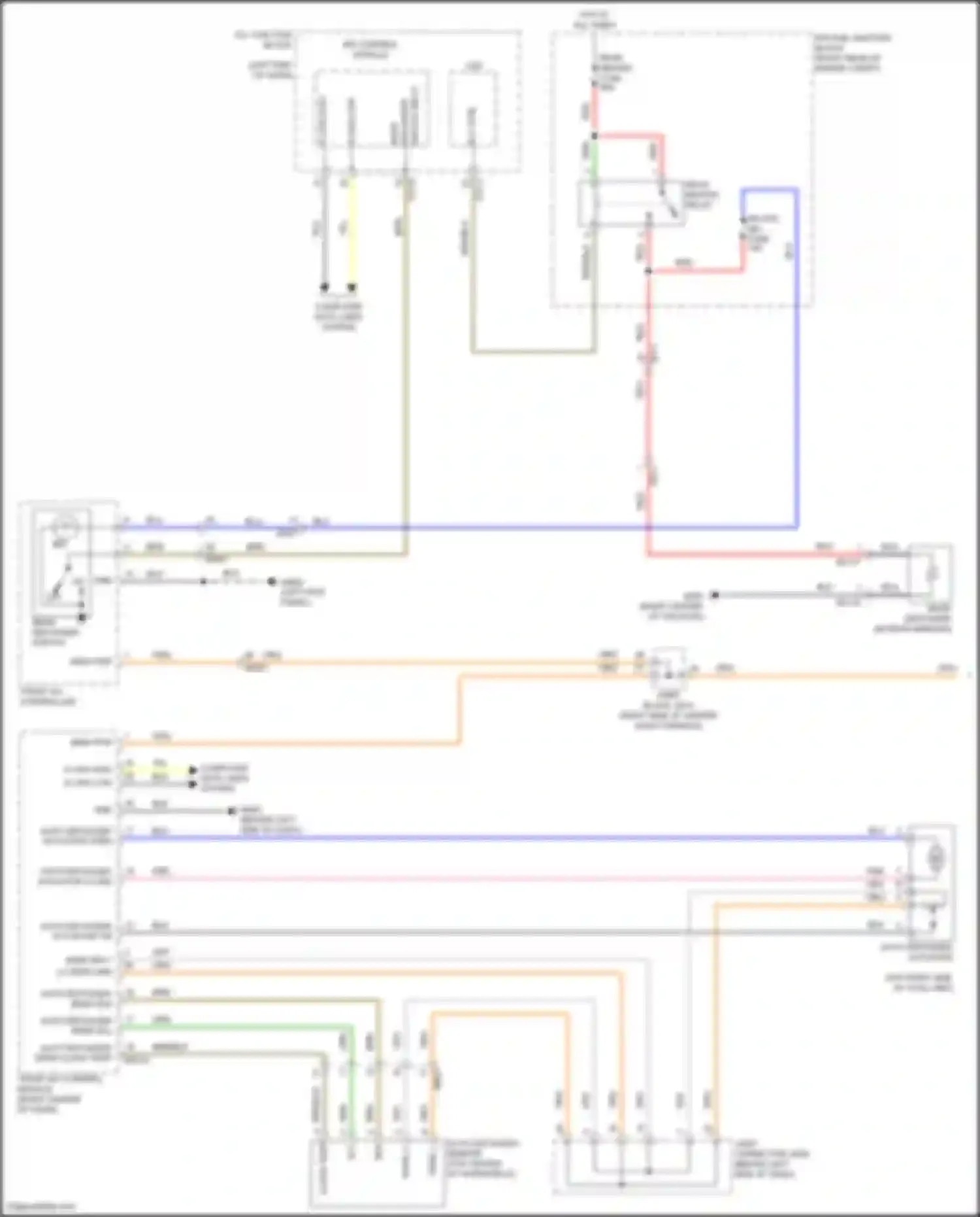Wiring diagram auto defogger actuator for Genesis GV80 I (2020-2023) (2 of 2)
