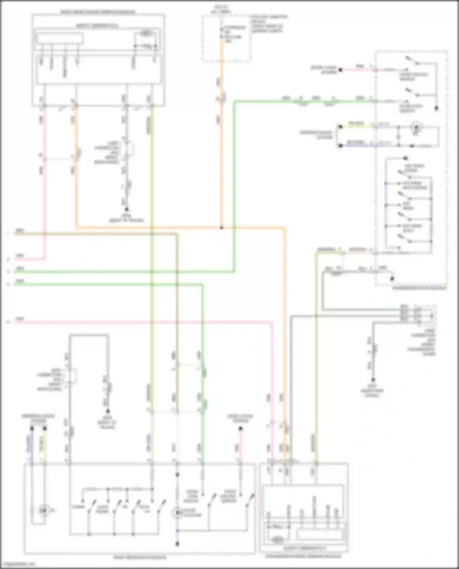 Wiring diagram auto up for Genesis GV80 I (2020-2023) (1 of 1)