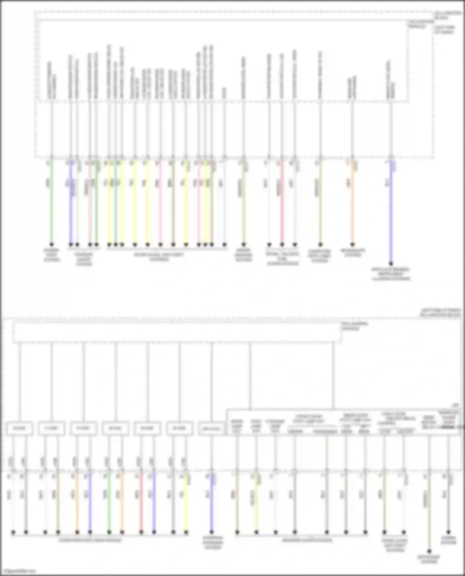 Wiring diagram brake fluid level for Genesis GV80 I (2020-2023) (1 of 1)